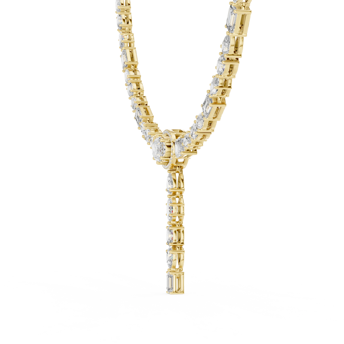 Diamond Y-Drop Necklace