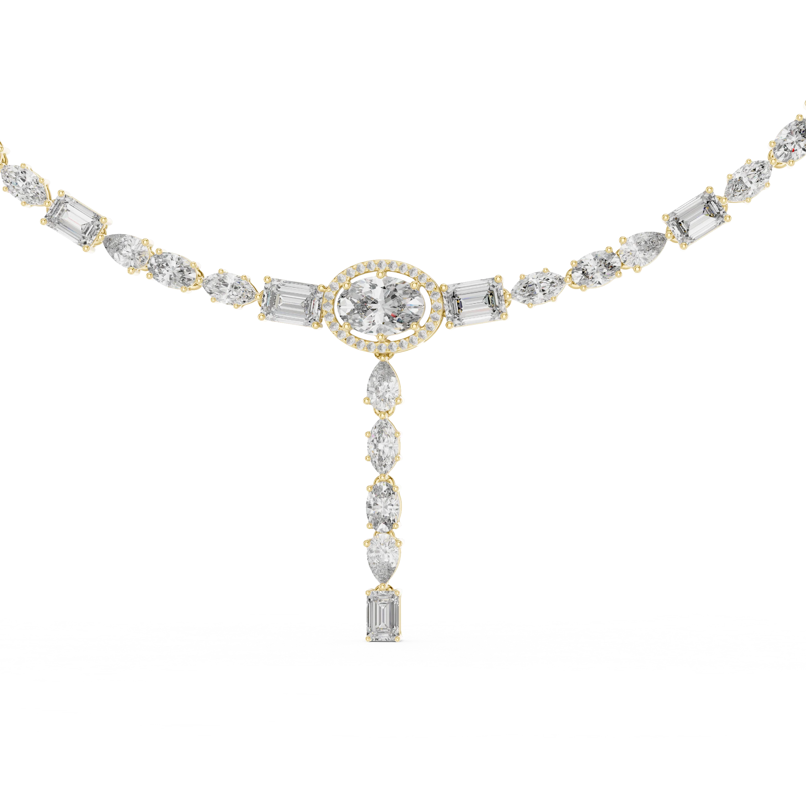 Diamond Y-Drop Necklace