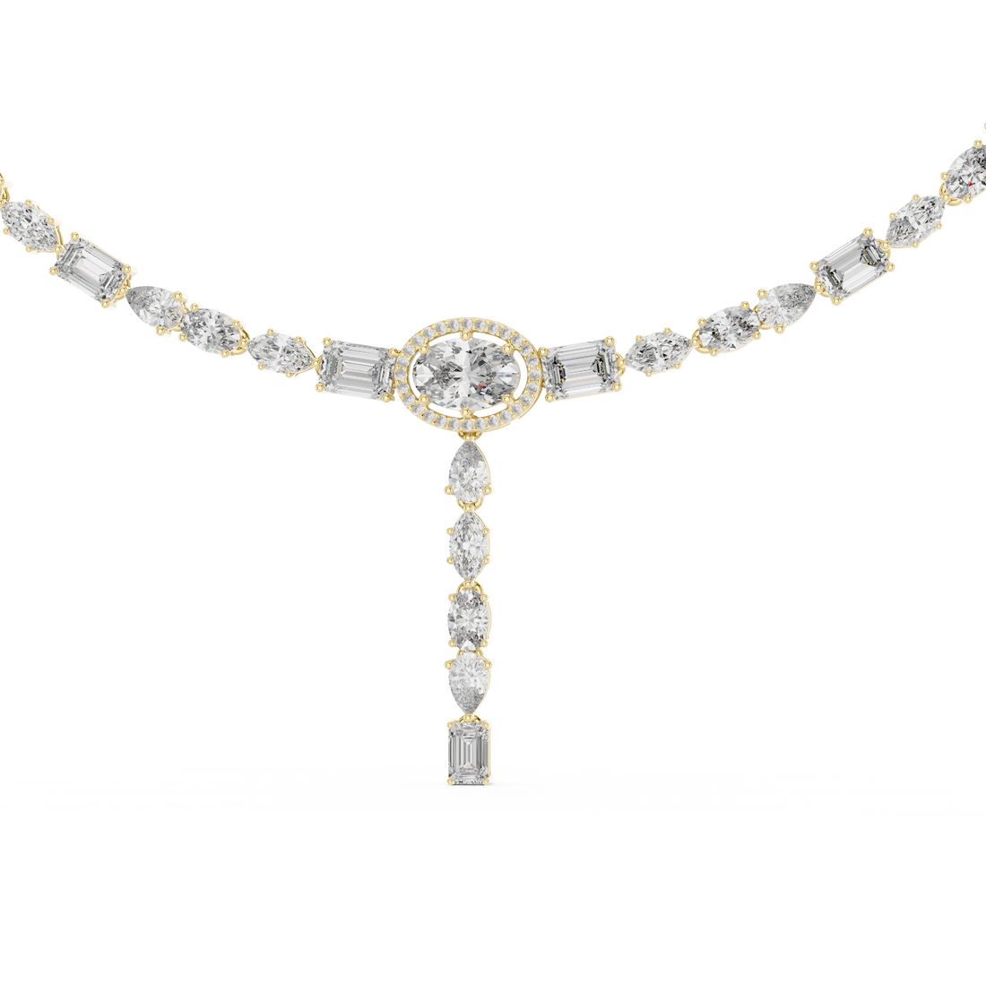Diamond Y-Drop Necklace