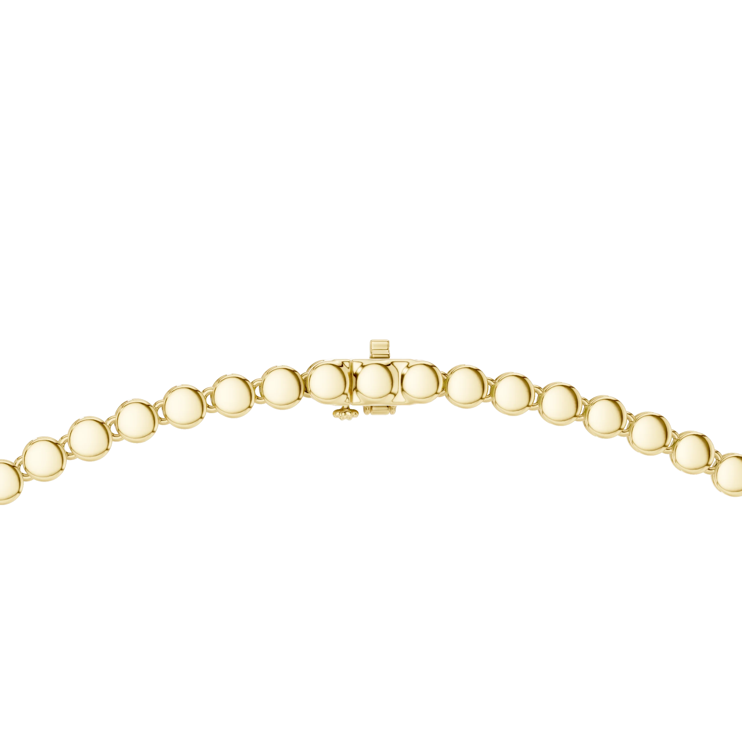 Round Diamond Tennis Necklace with Pear Drop Pendant