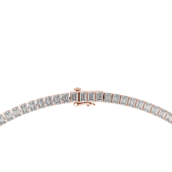 Emerald-Cut Diamond Tennis Necklace