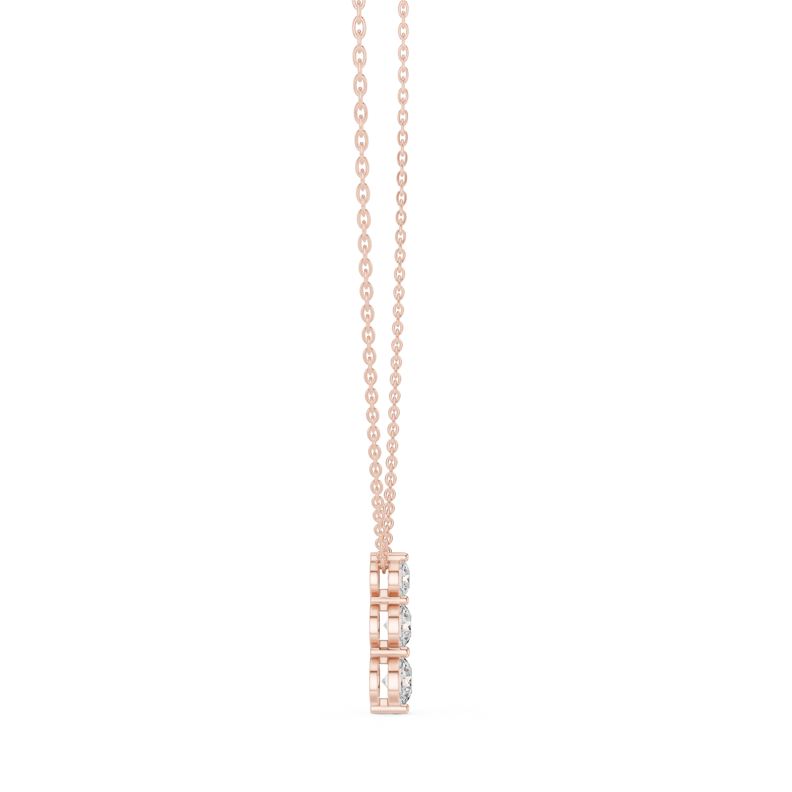Trinity Drop Diamond Pendant