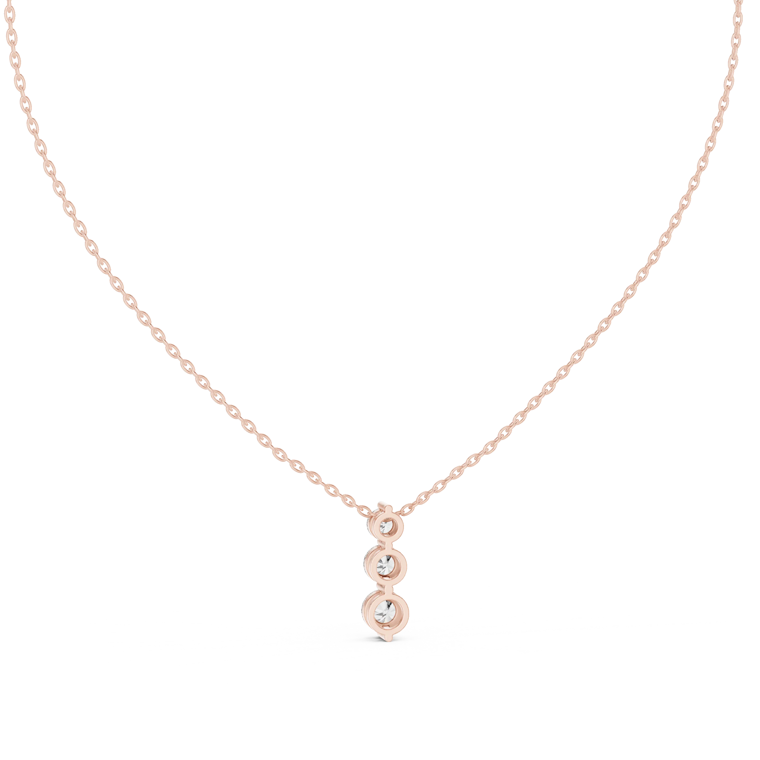 Trinity Drop Diamond Pendant
