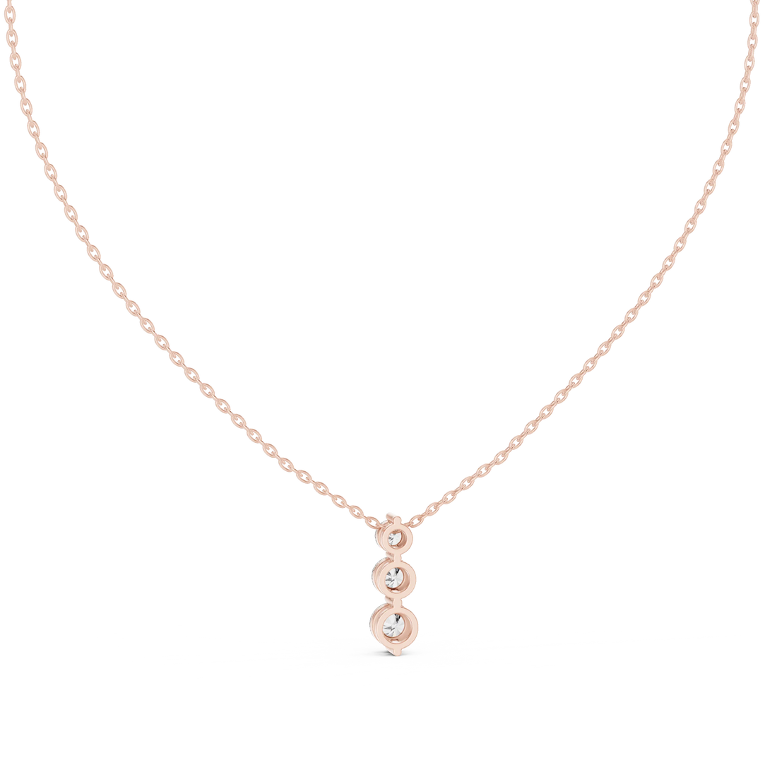 Trinity Drop Diamond Pendant