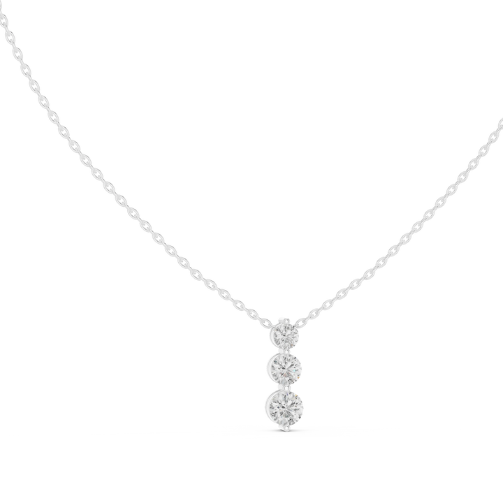 Trinity Drop Diamond Pendant