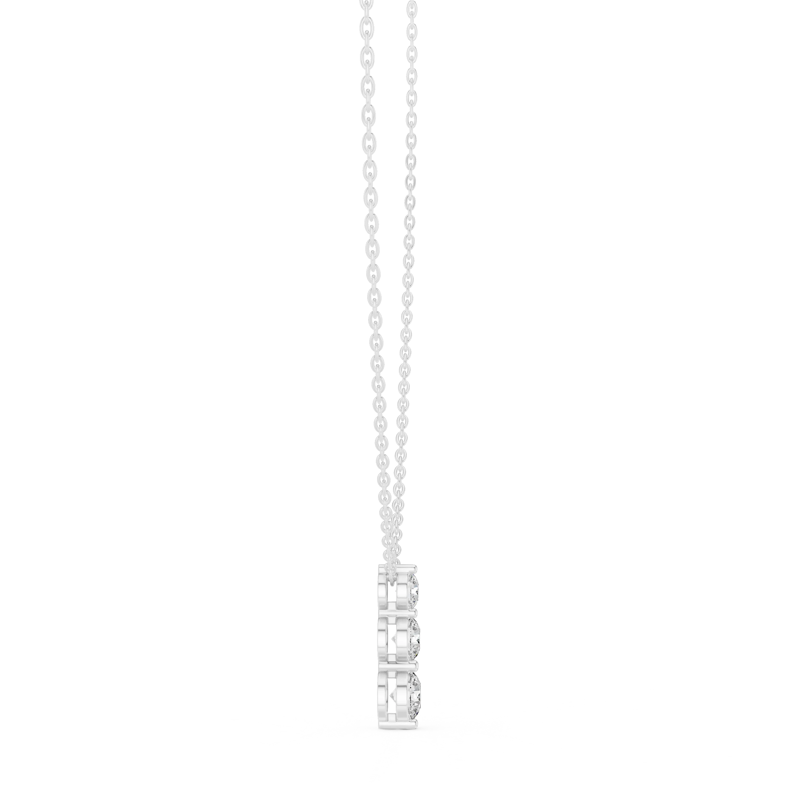 Trinity Drop Diamond Pendant
