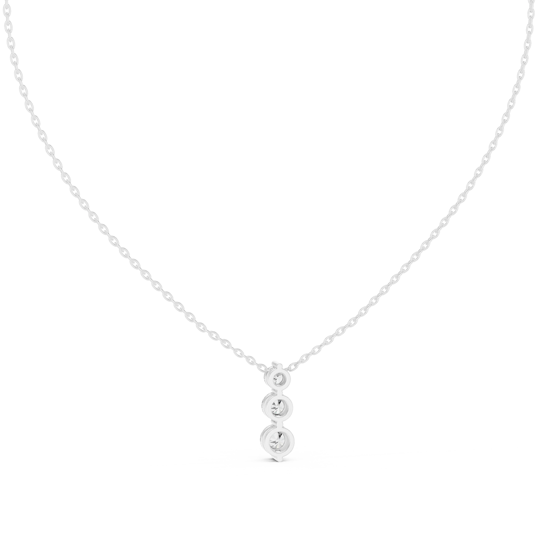 Trinity Drop Diamond Pendant