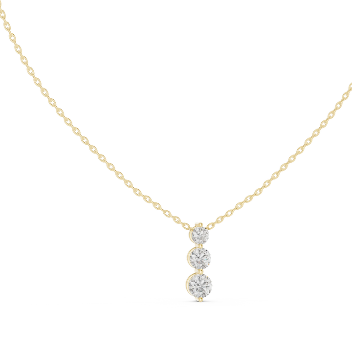 Trinity Drop Diamond Pendant