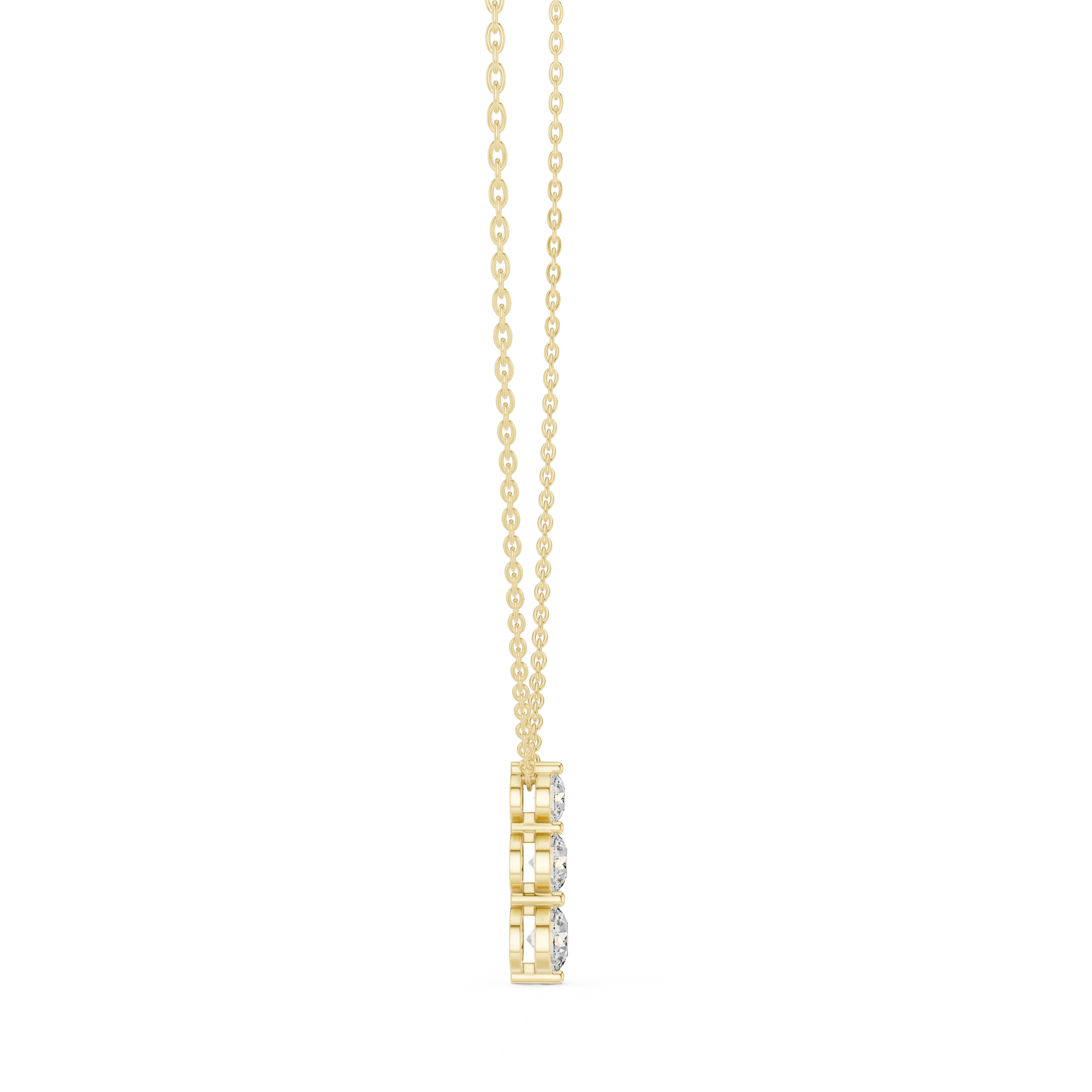 Trinity Drop Diamond Pendant
