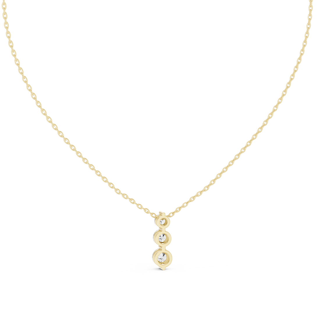 Trinity Drop Diamond Pendant