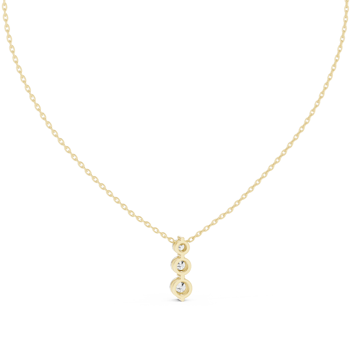 Trinity Drop Diamond Pendant