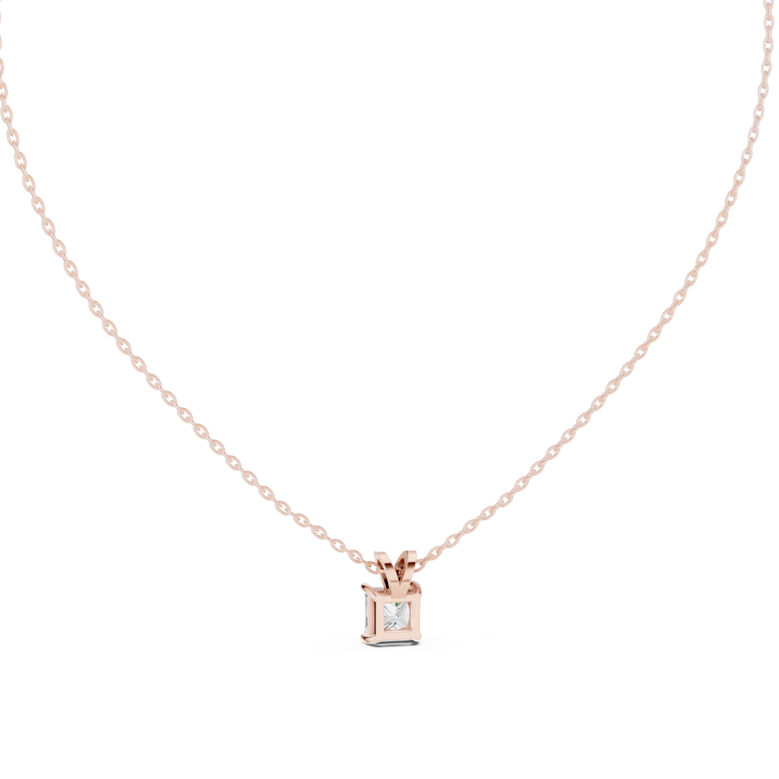 Princess Solitaire Diamond Pendant