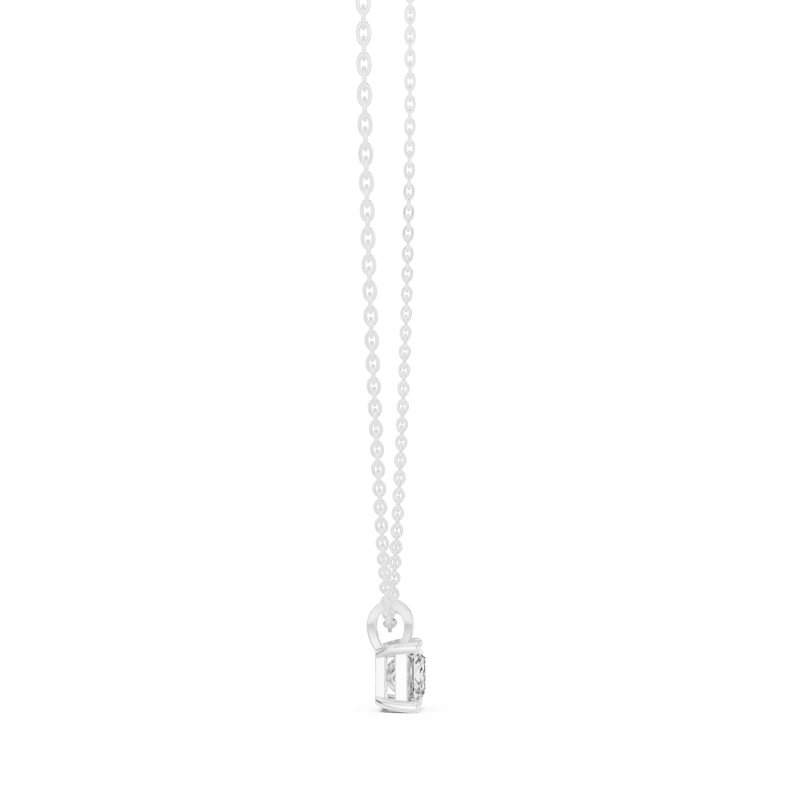 Princess Solitaire Diamond Pendant