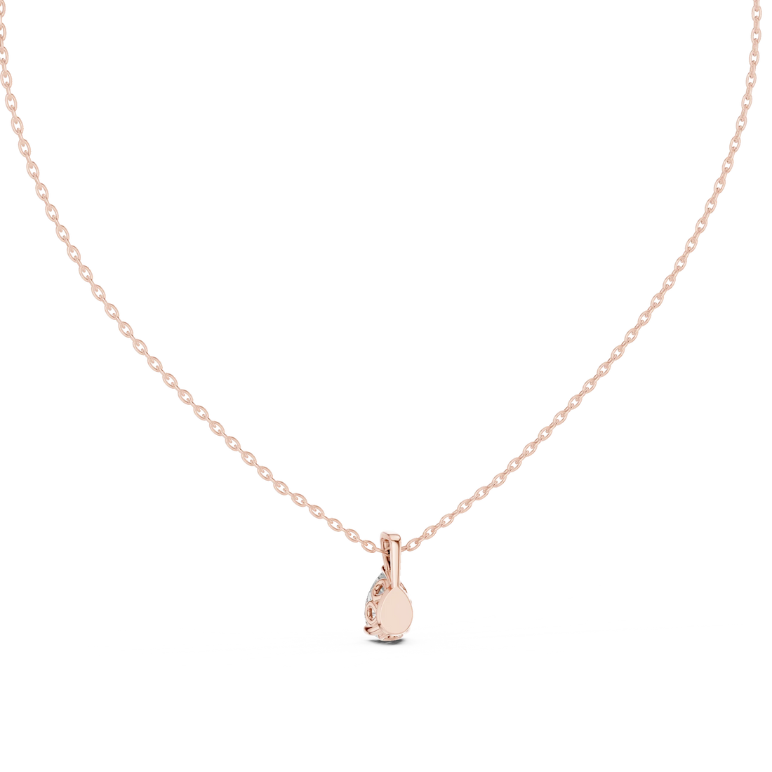 Pure Grace Pear Solitaire Diamond Pendant