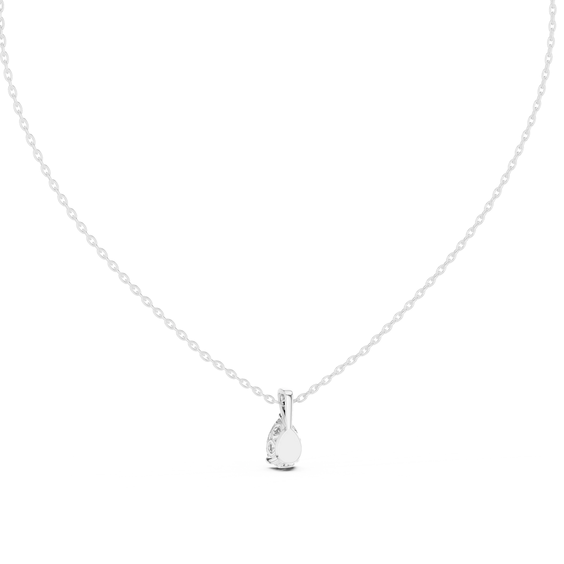 Pure Grace Pear Solitaire Diamond Pendant