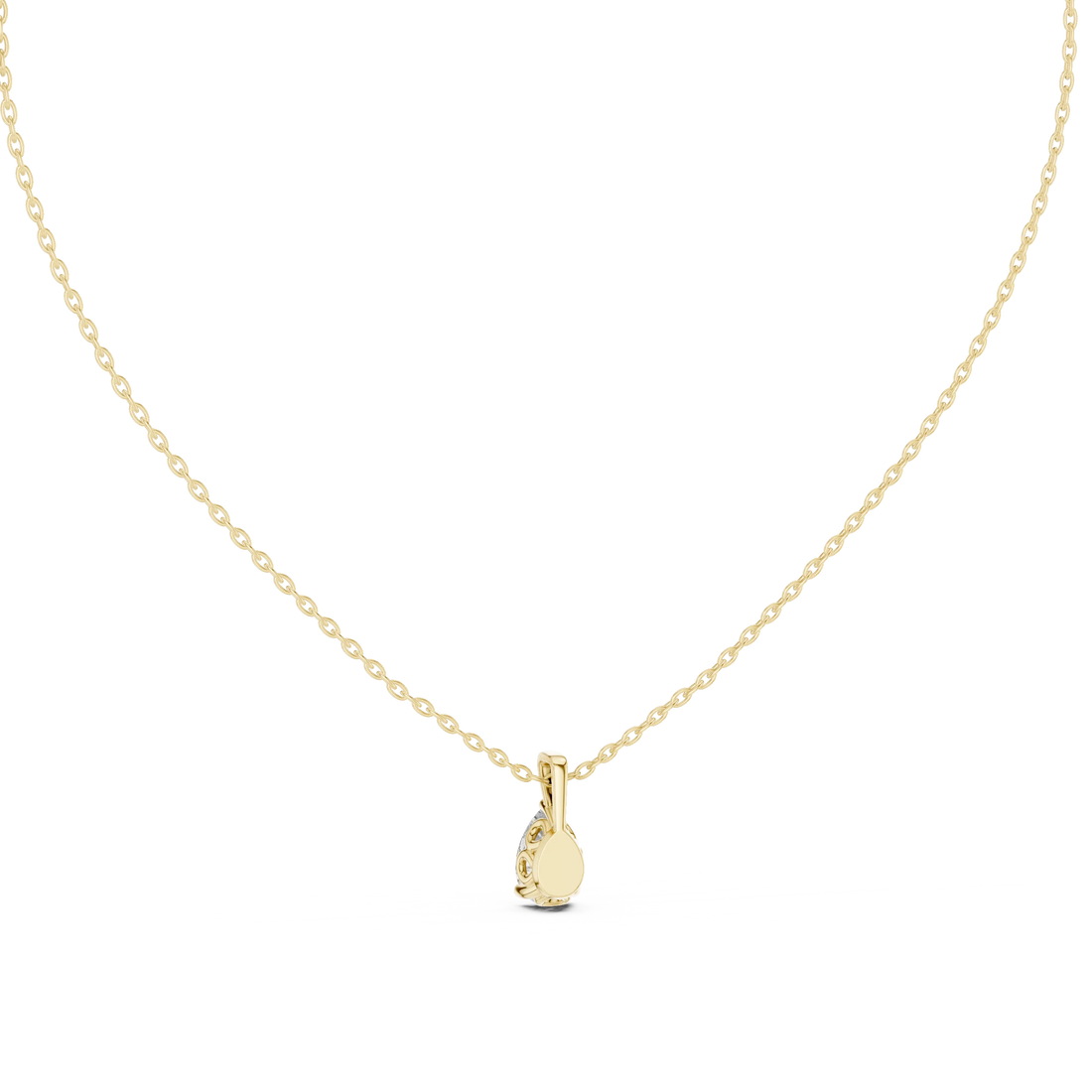Pure Grace Pear Solitaire Diamond Pendant
