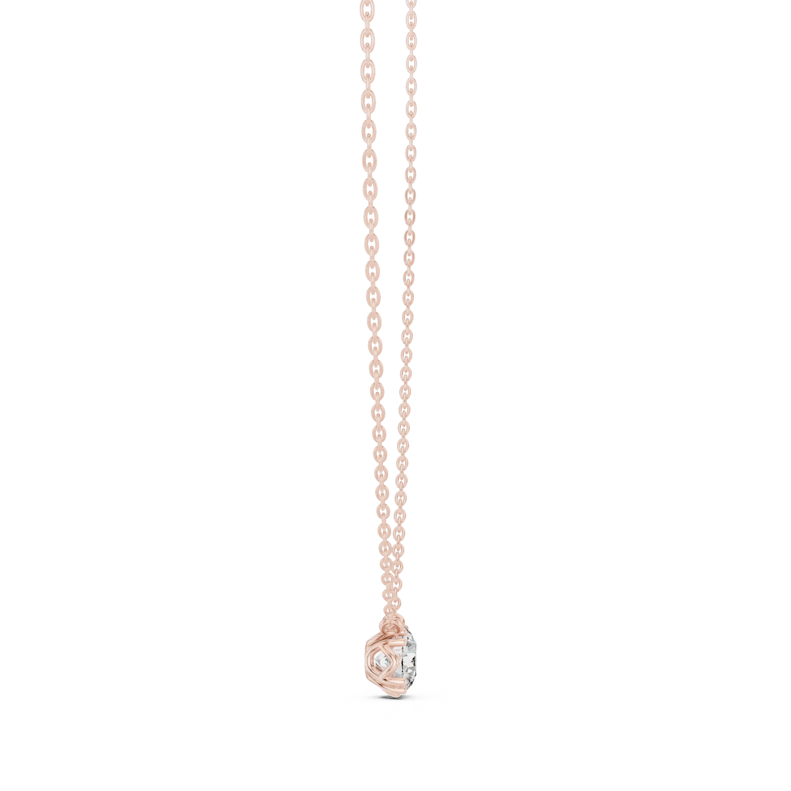 Pure Radiance Solitaire Diamond Pendant Necklace