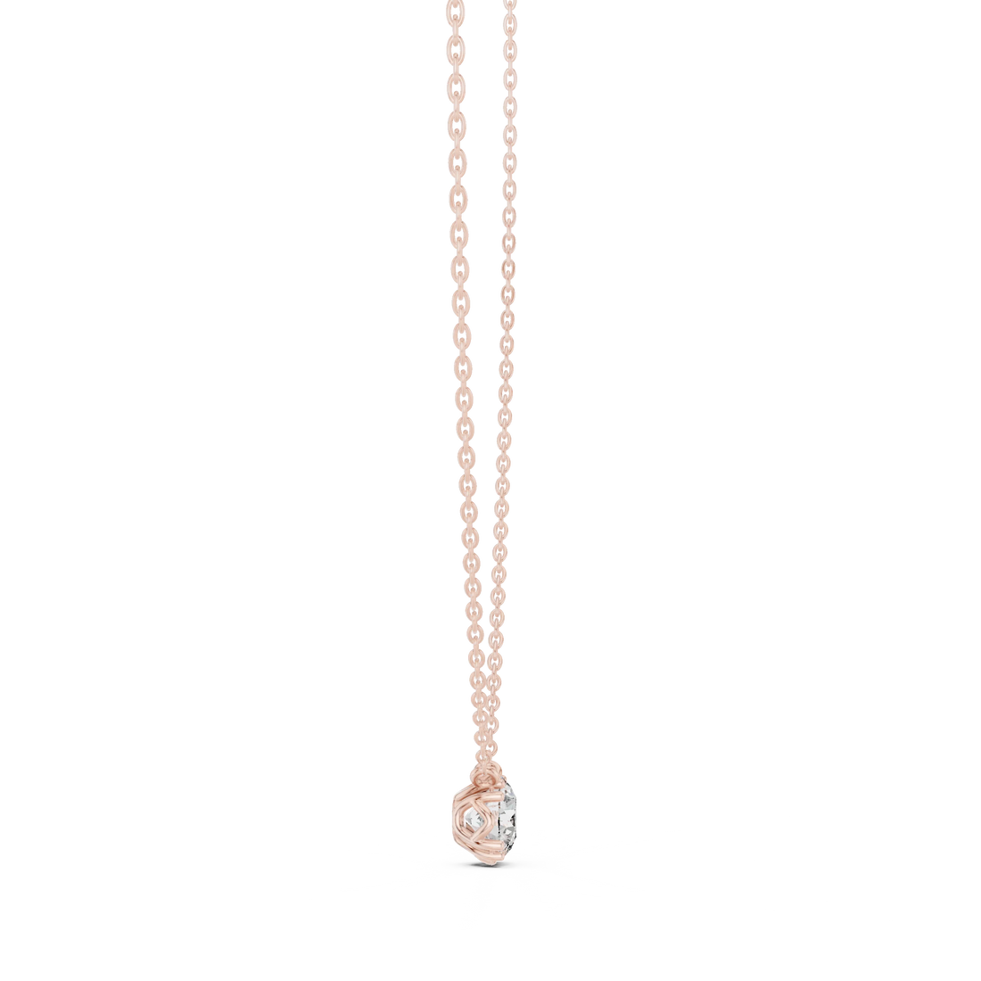 Pure Radiance Solitaire Diamond Pendant Necklace