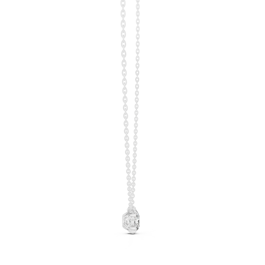 Pure Radiance Solitaire Diamond Pendant Necklace