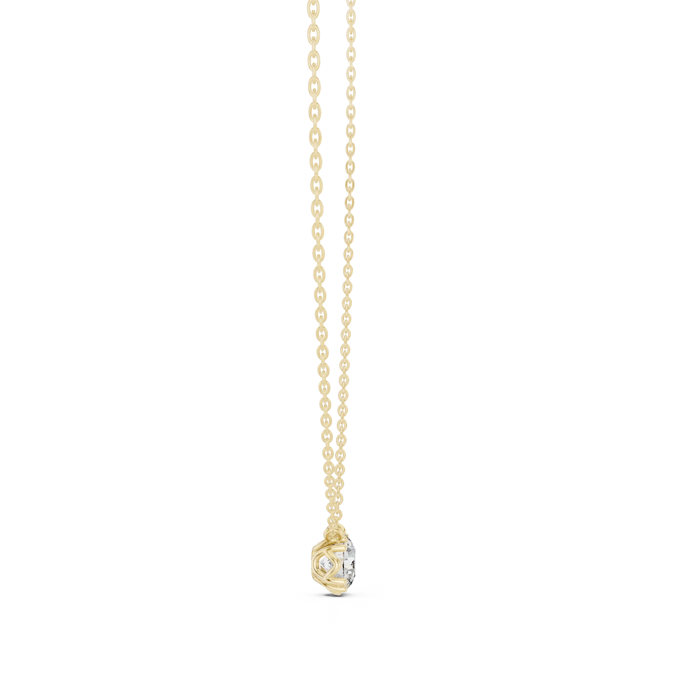 Pure Radiance Solitaire Diamond Pendant Necklace