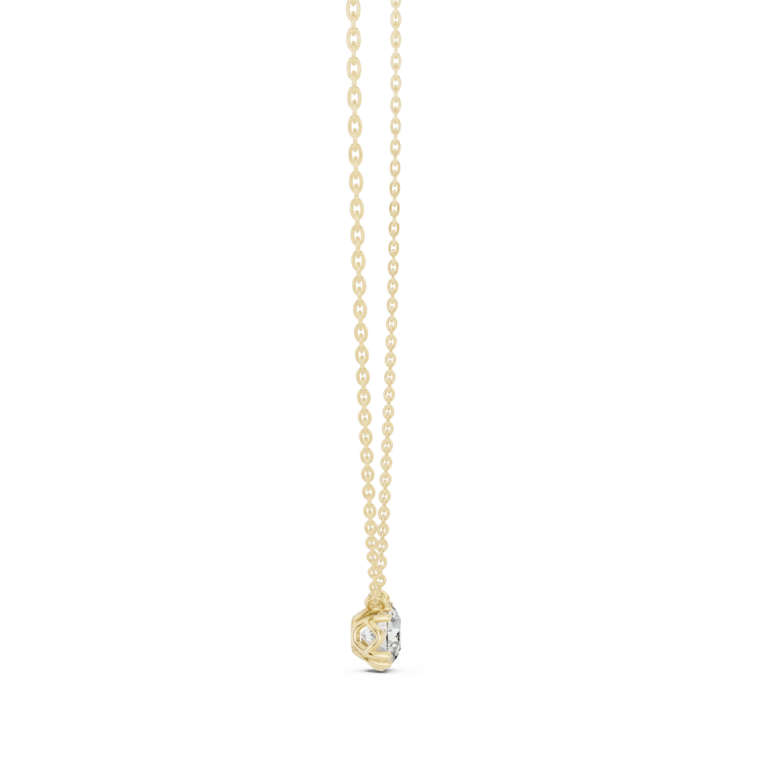 Pure Radiance Solitaire Diamond Pendant Necklace