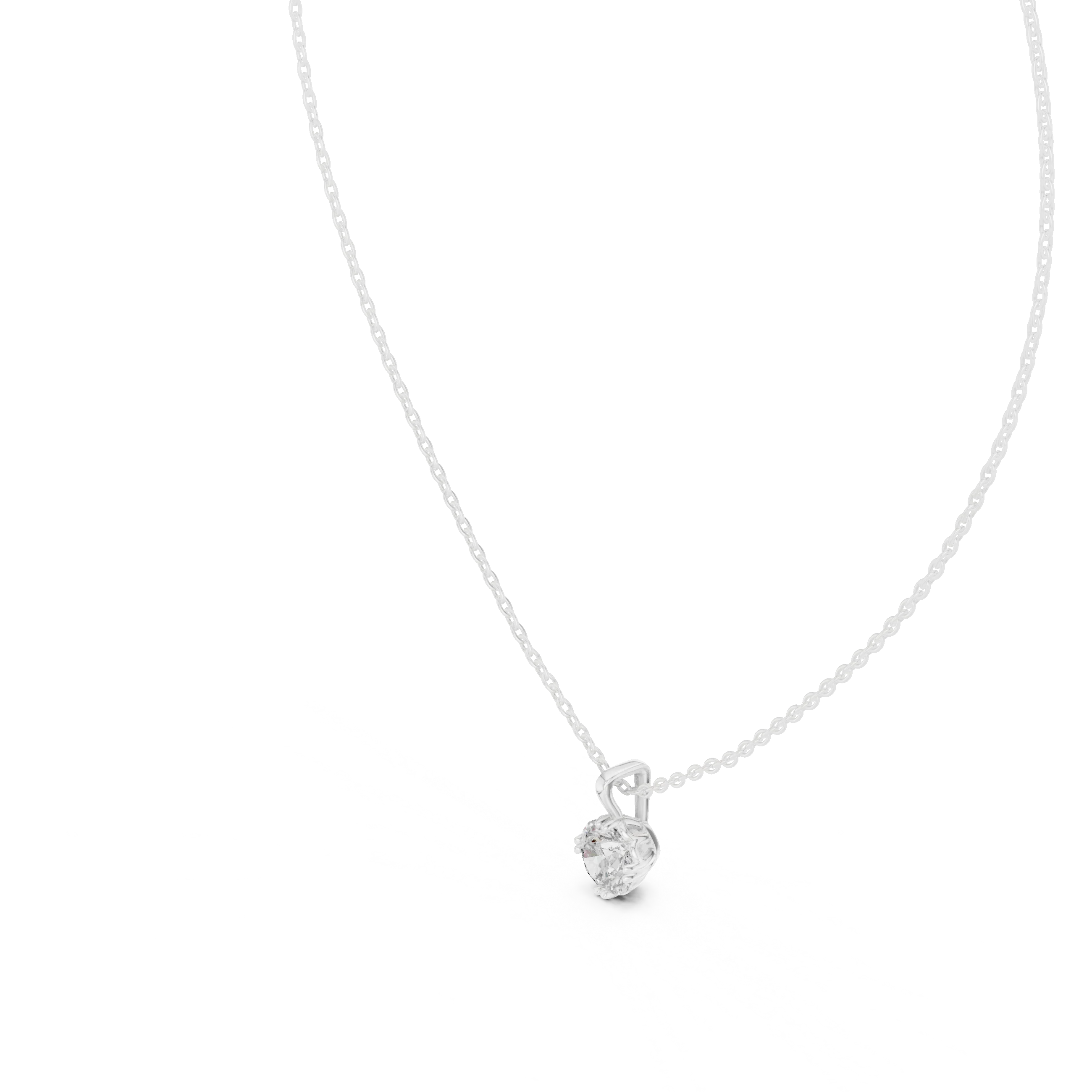 Eternal Brilliance Round Solitaire Diamond Pendant