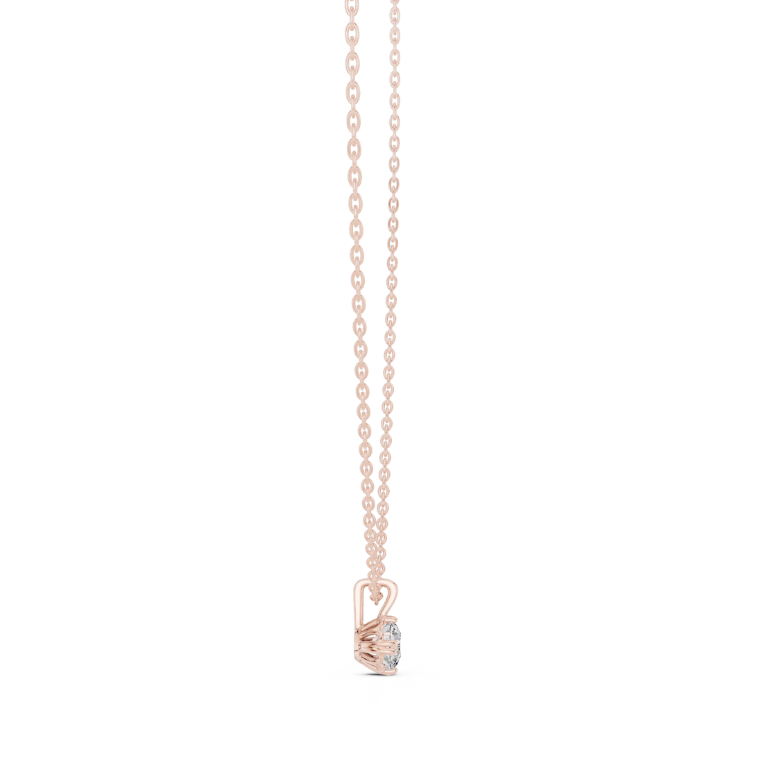 Celestial Glow Round Solitaire Diamond Pendant