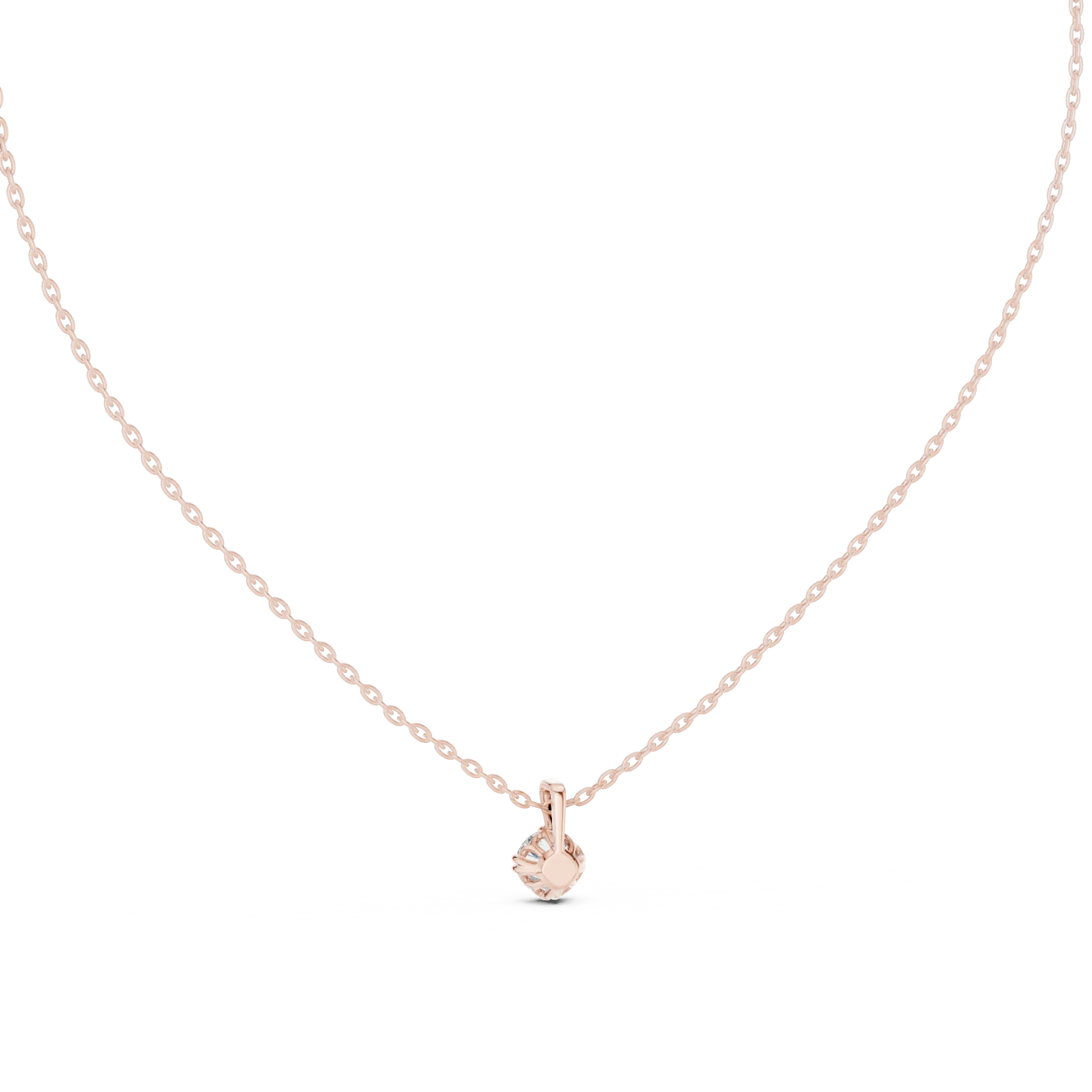 Celestial Glow Round Solitaire Diamond Pendant