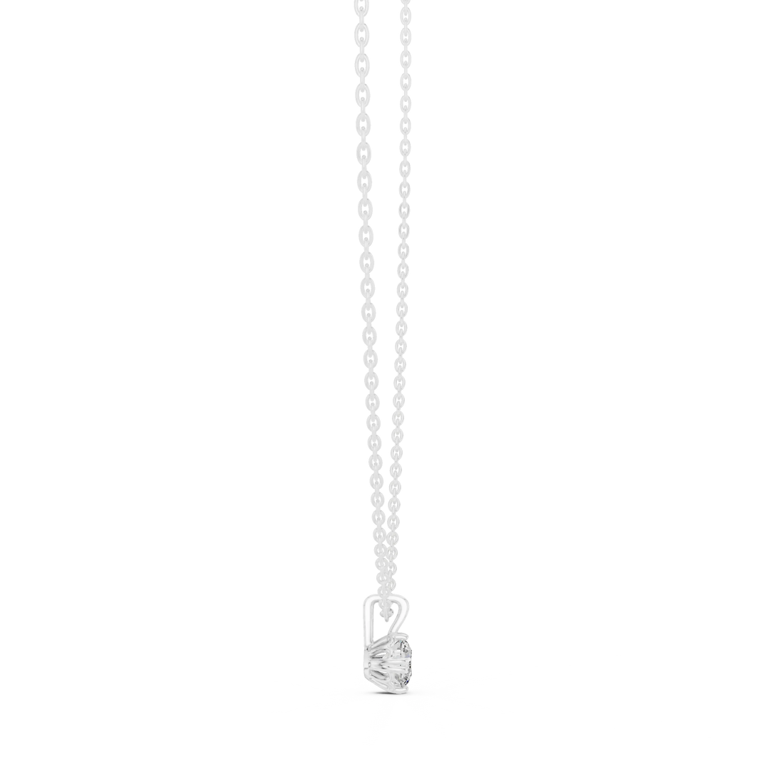 Celestial Glow Round Solitaire Diamond Pendant