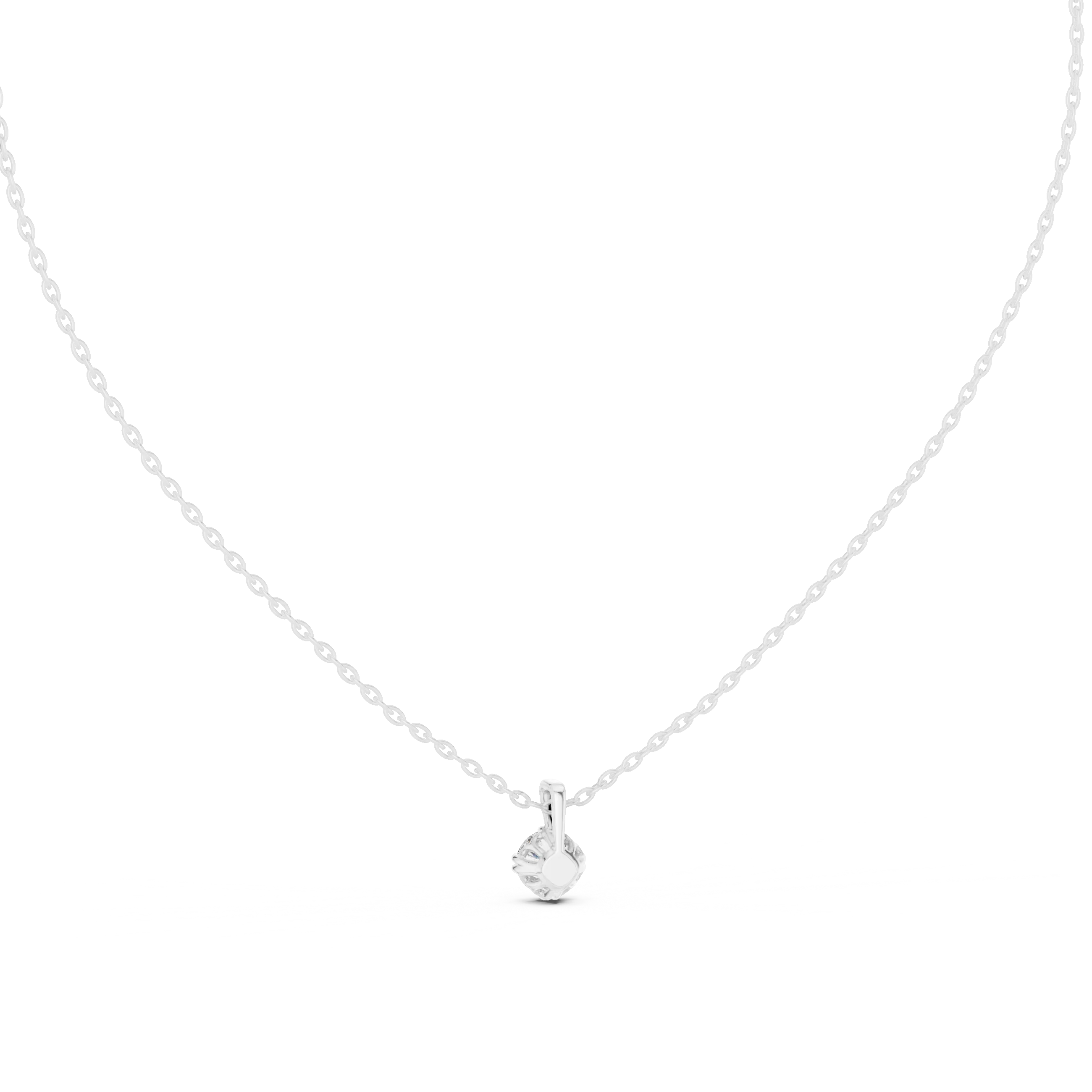 Celestial Glow Round Solitaire Diamond Pendant