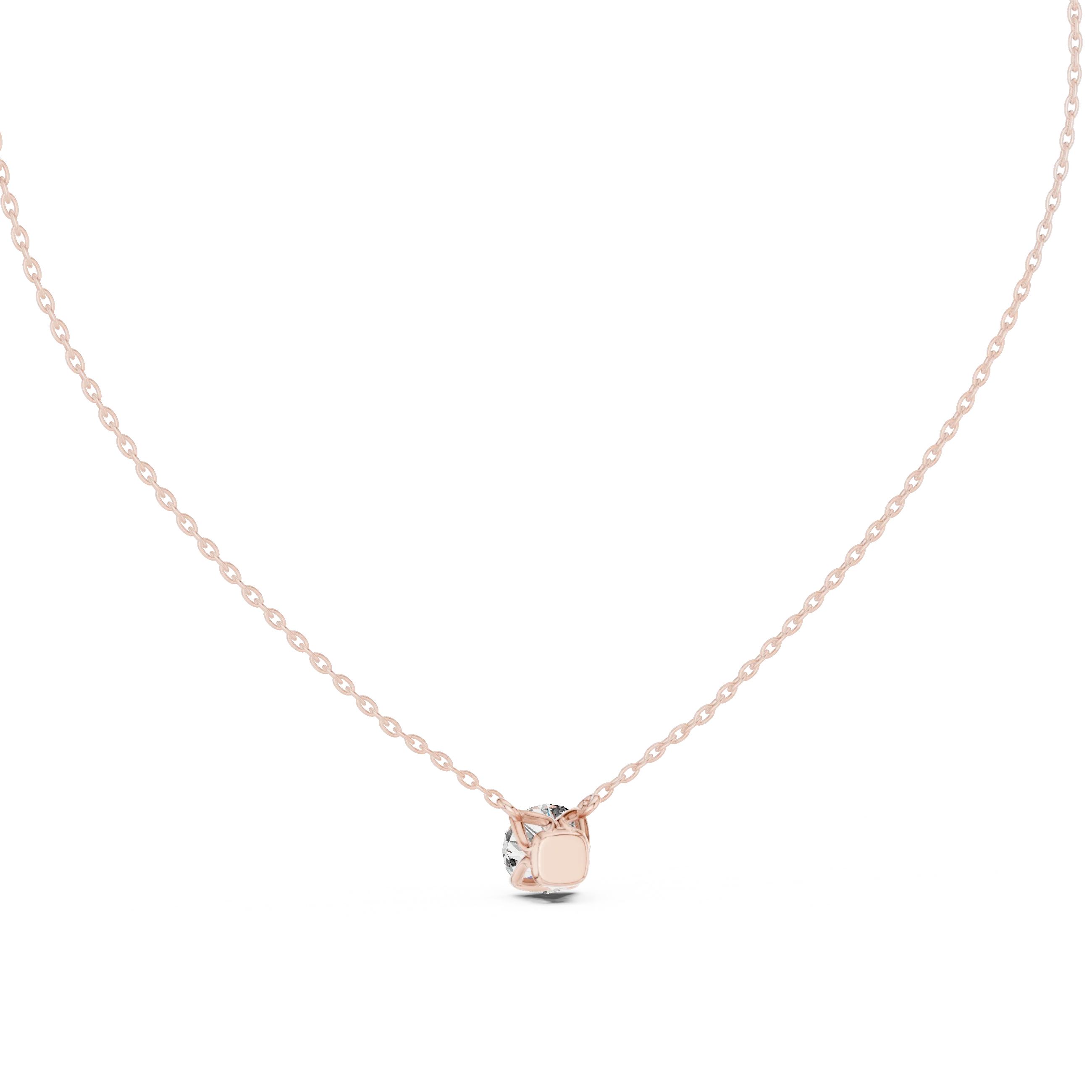 Classic Round Solitaire Diamond Pendant