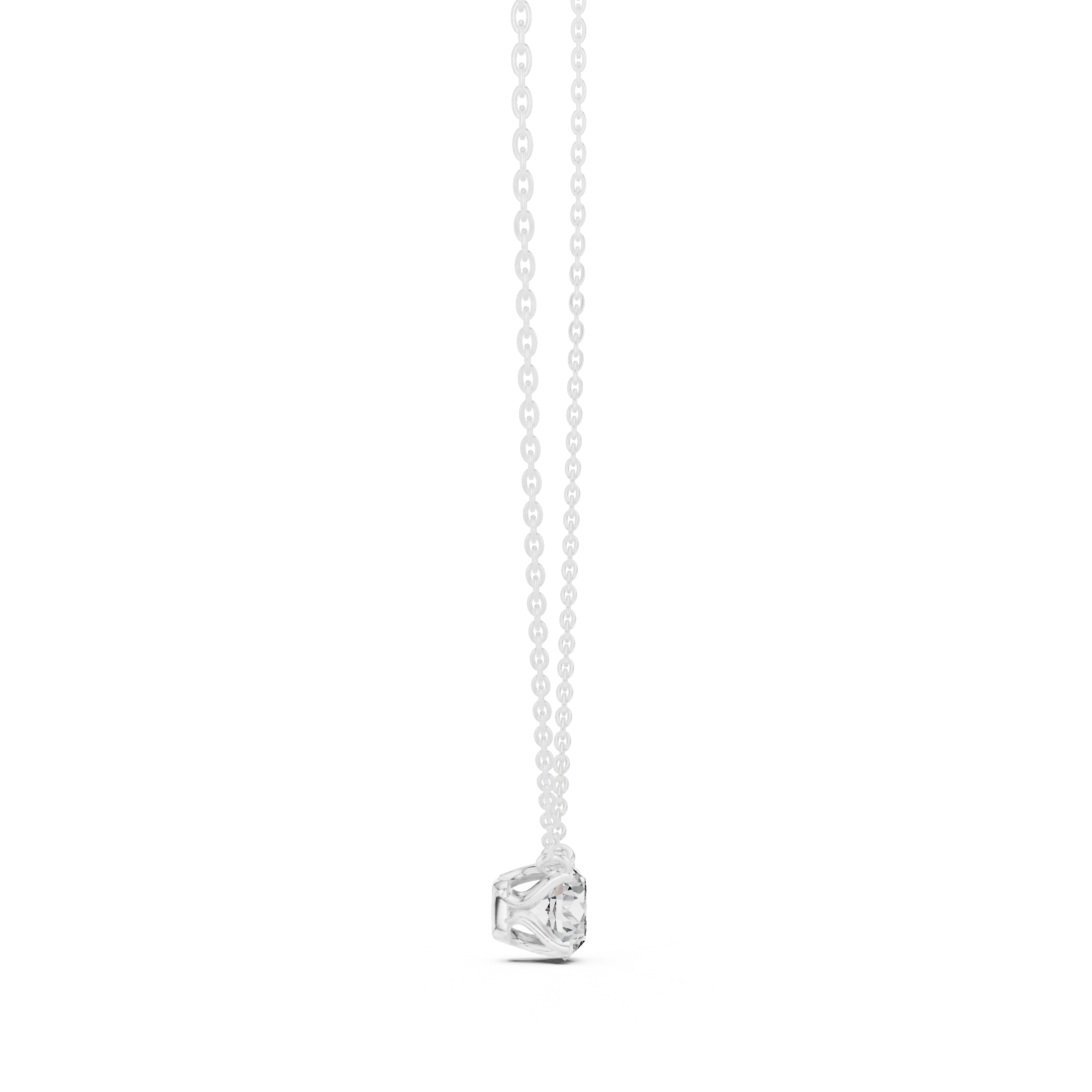 Classic Round Solitaire Diamond Pendant