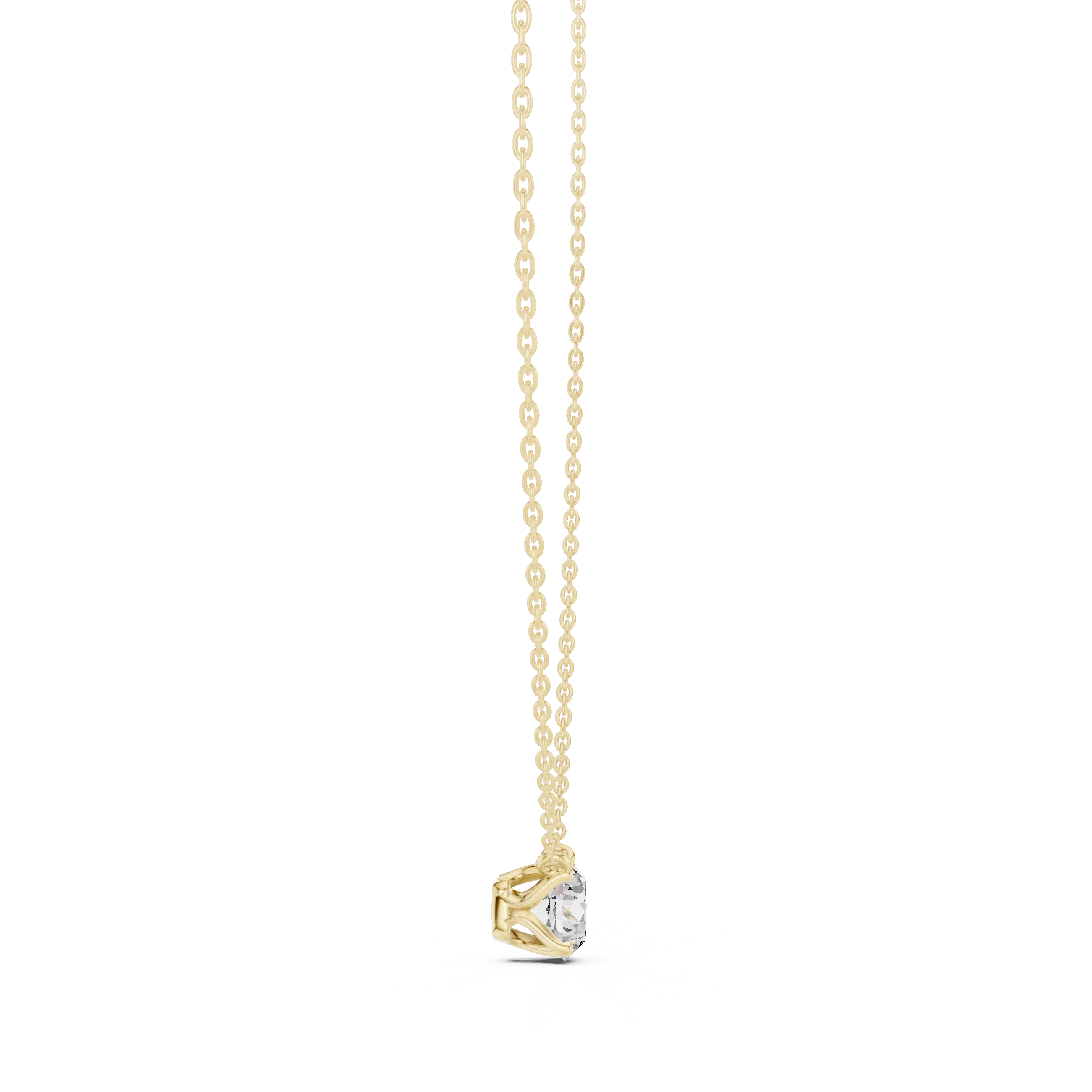 Classic Round Solitaire Diamond Pendant