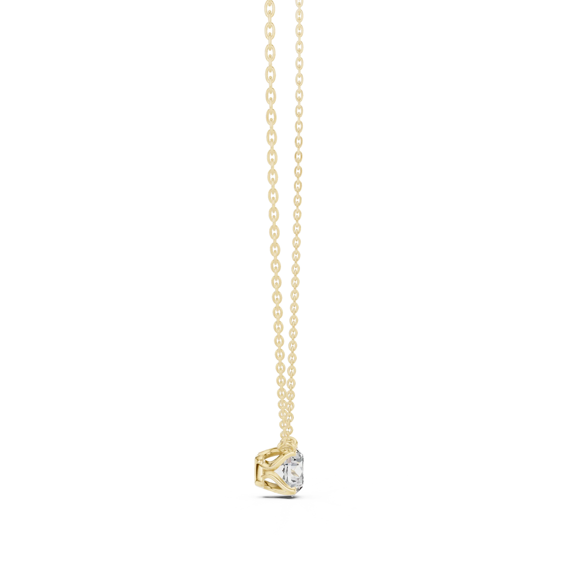 Classic Round Solitaire Diamond Pendant