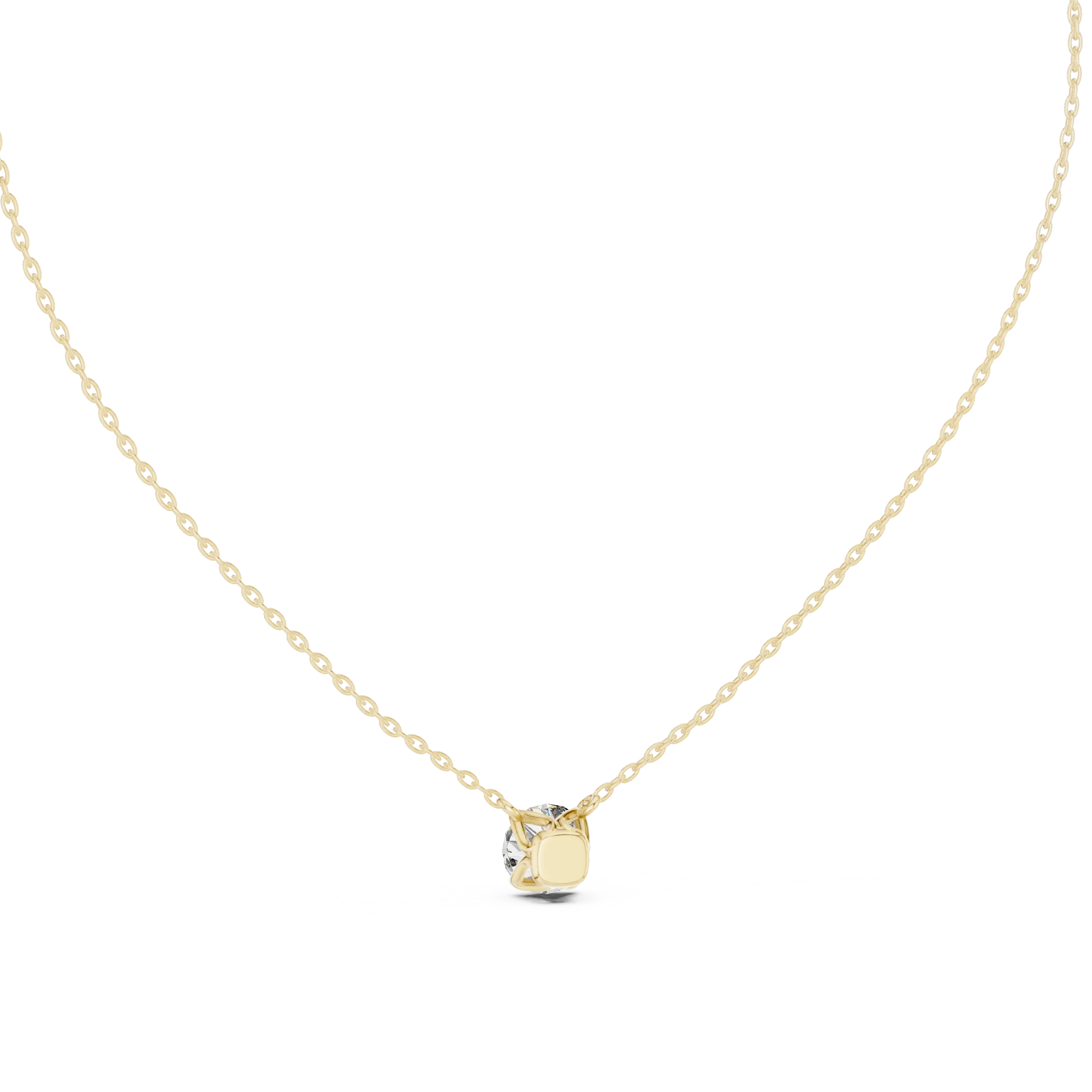 Classic Round Solitaire Diamond Pendant
