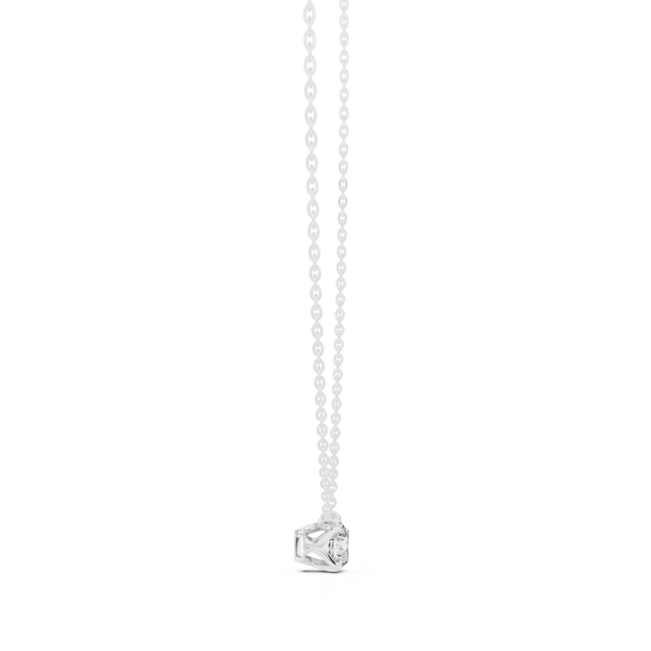 Radiant Round Solitaire Diamond Pendant