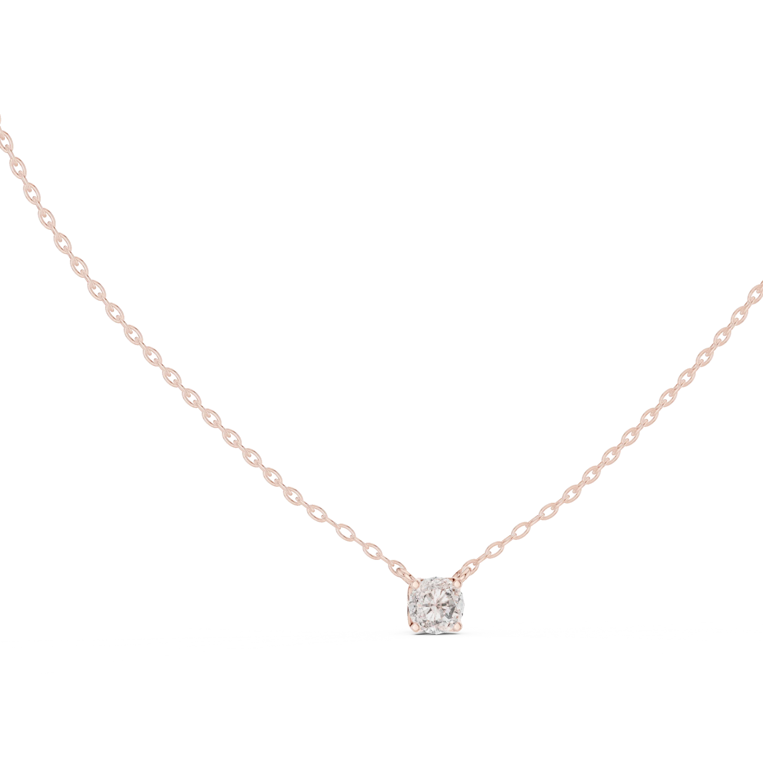 Signature Round Solitaire Diamond Pendant