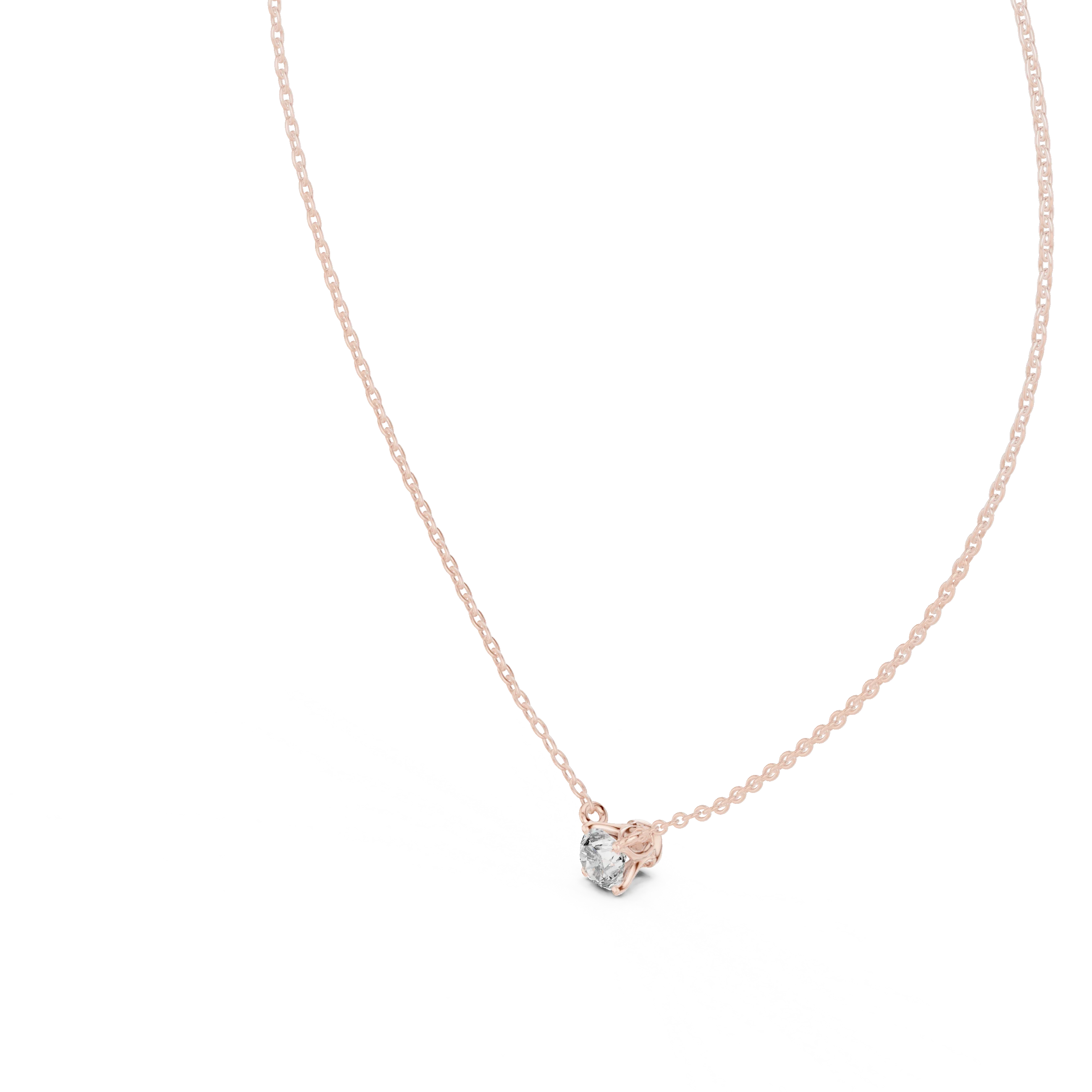Signature Round Solitaire Diamond Pendant