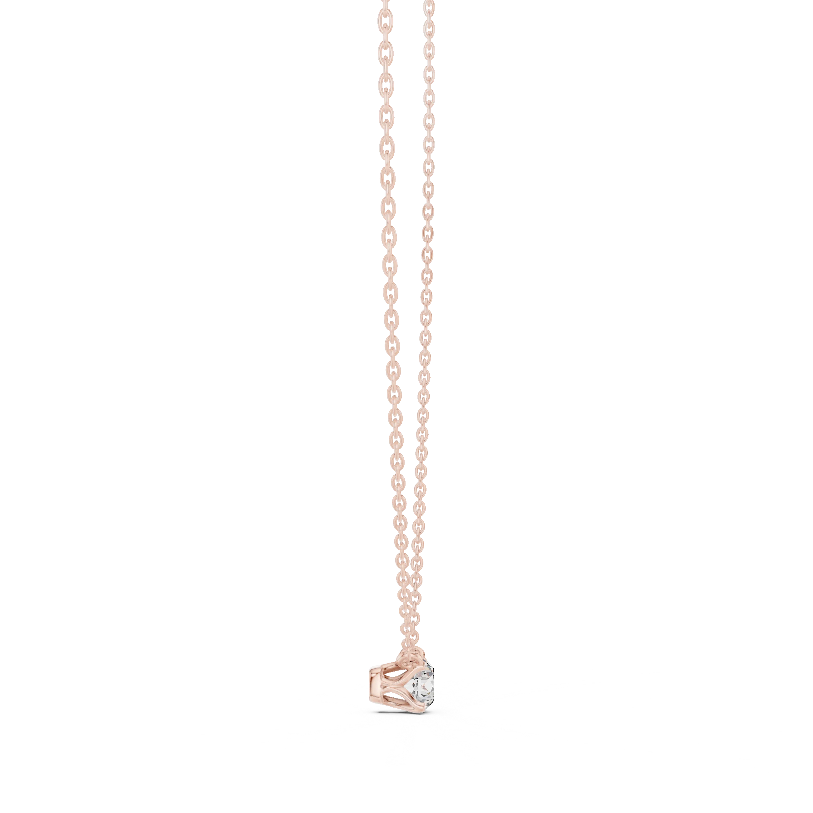 Signature Round Solitaire Diamond Pendant