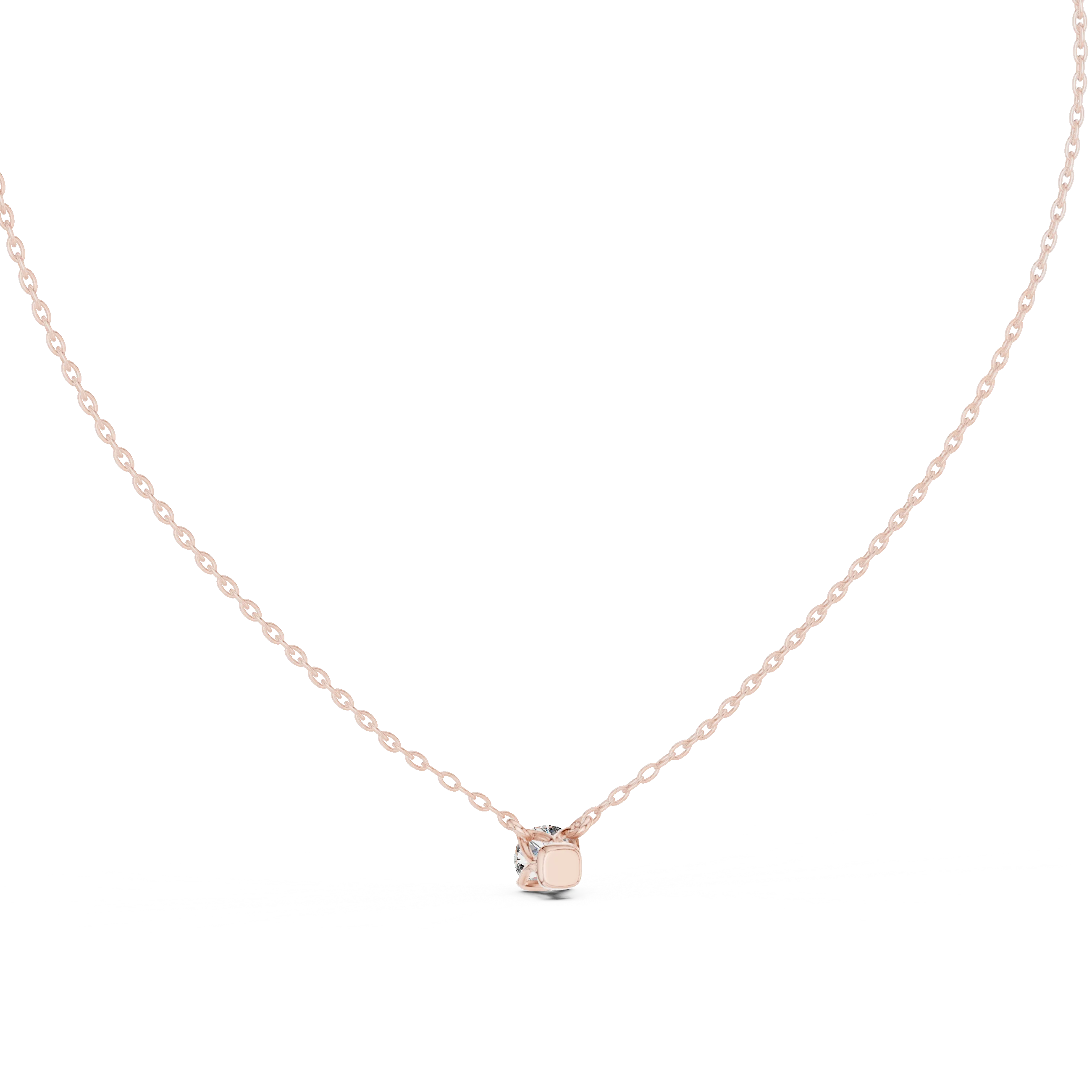 Signature Round Solitaire Diamond Pendant