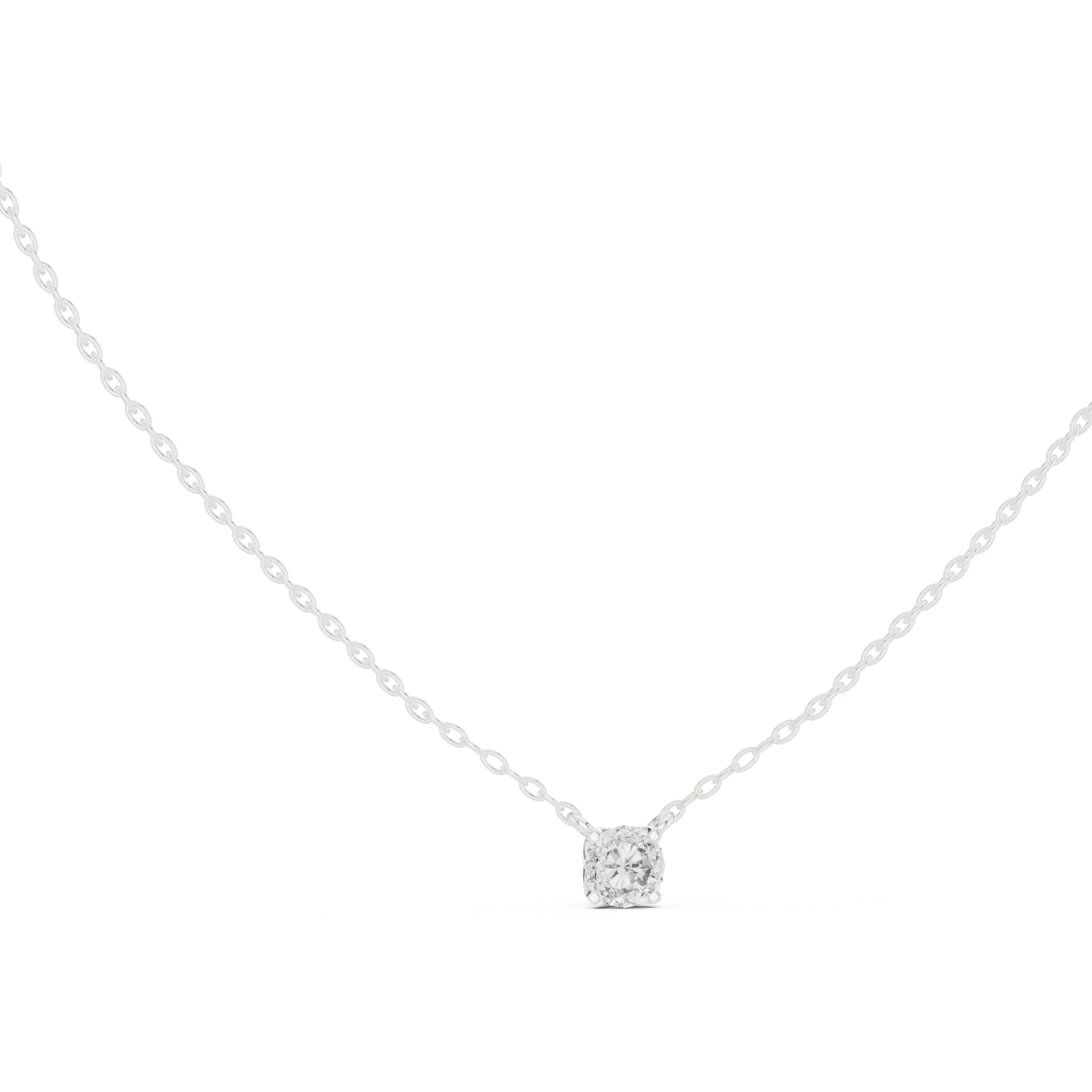 Signature Round Solitaire Diamond Pendant