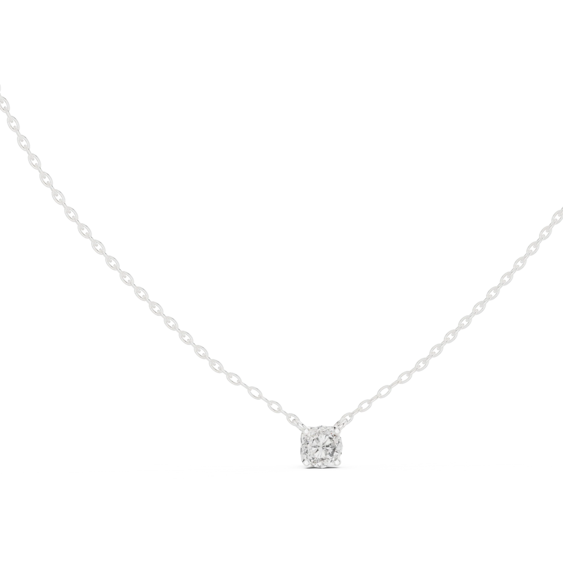 Signature Round Solitaire Diamond Pendant