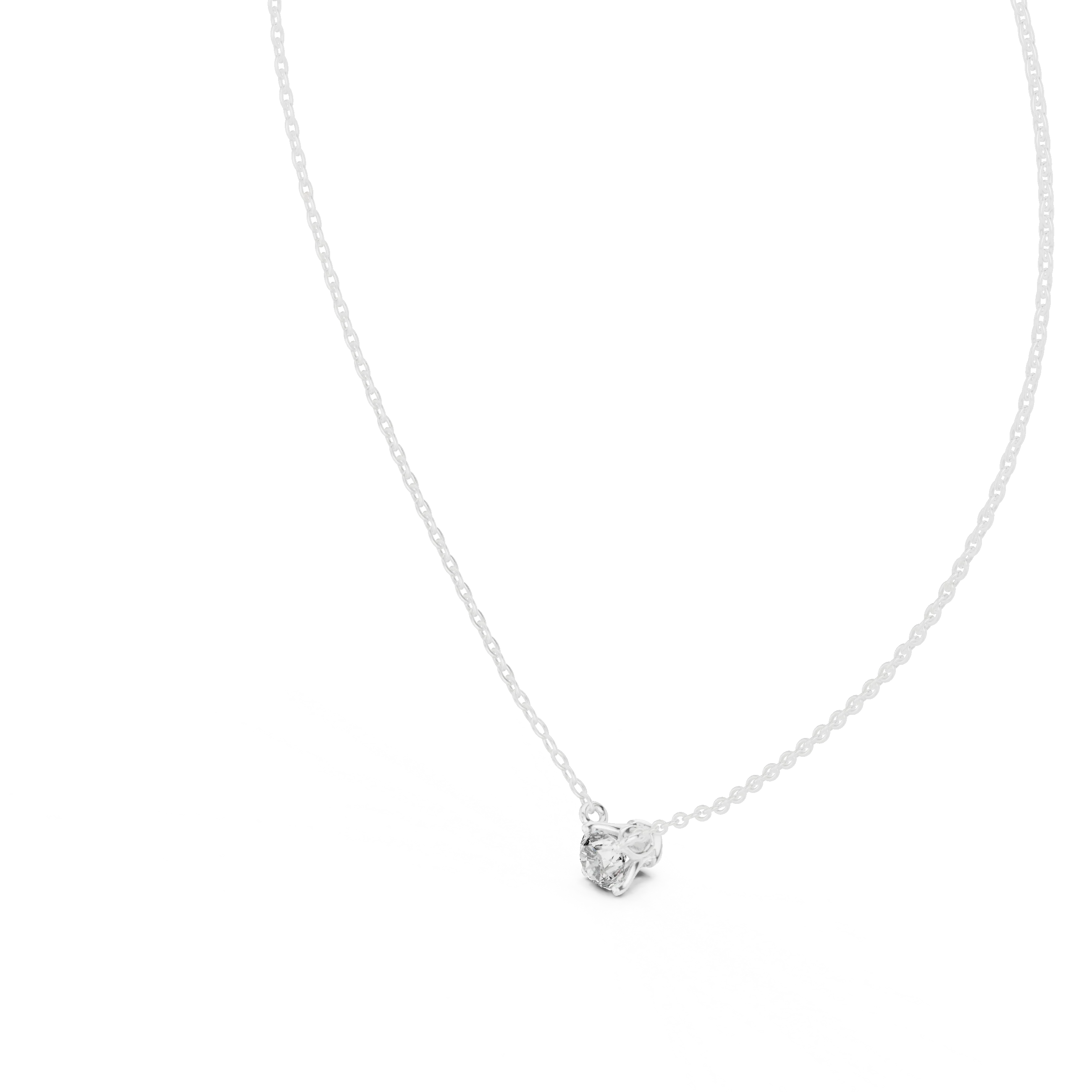 Signature Round Solitaire Diamond Pendant