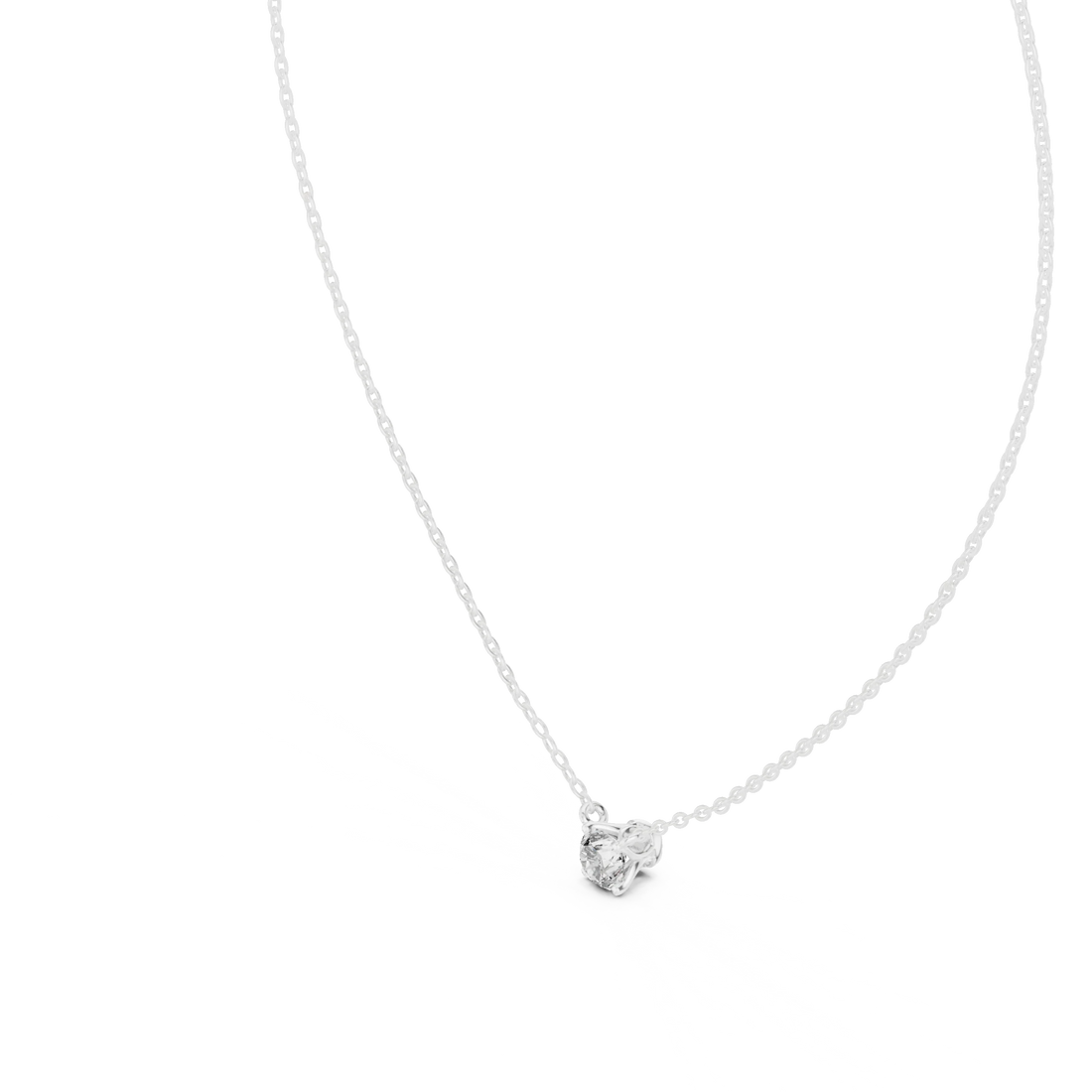 Signature Round Solitaire Diamond Pendant