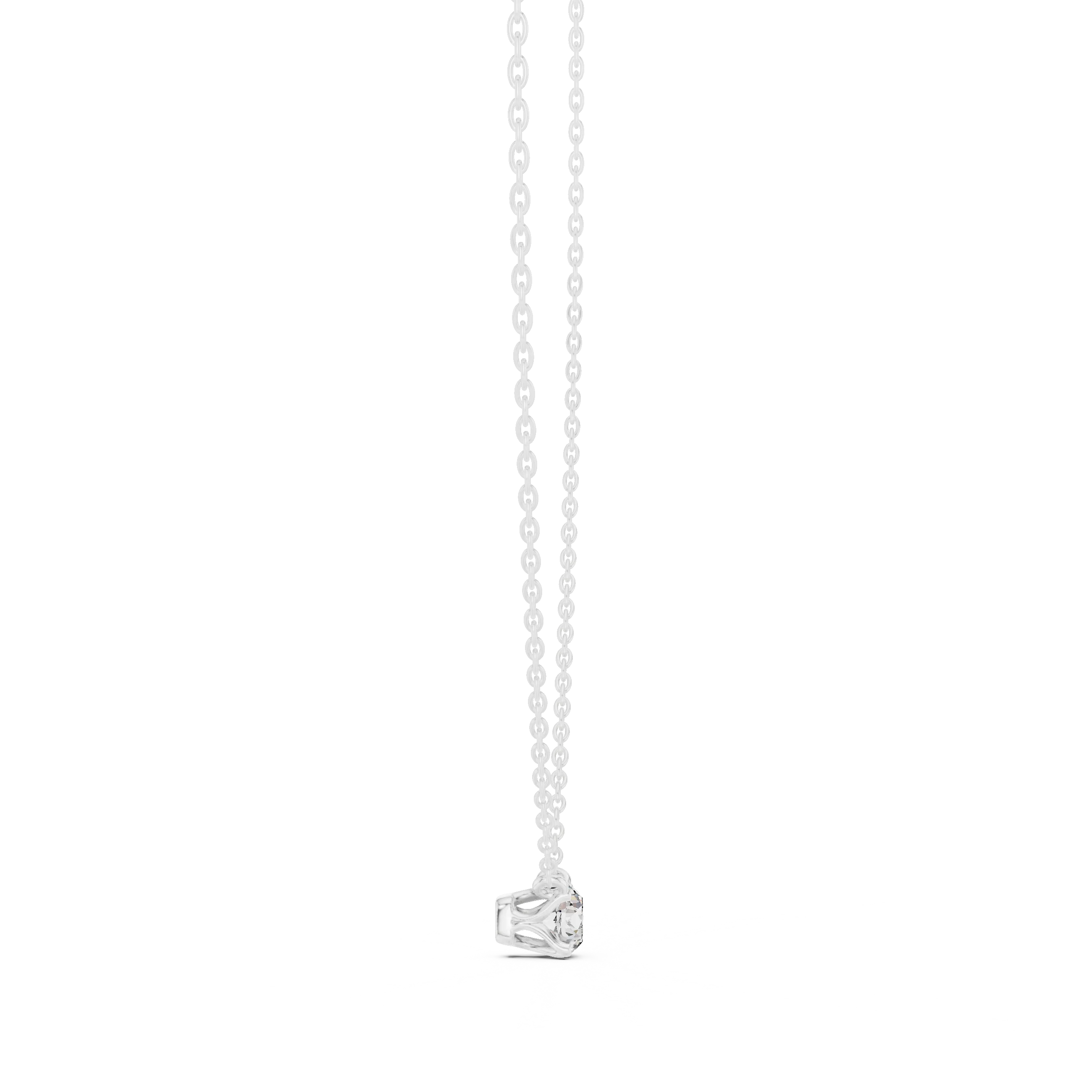 Signature Round Solitaire Diamond Pendant