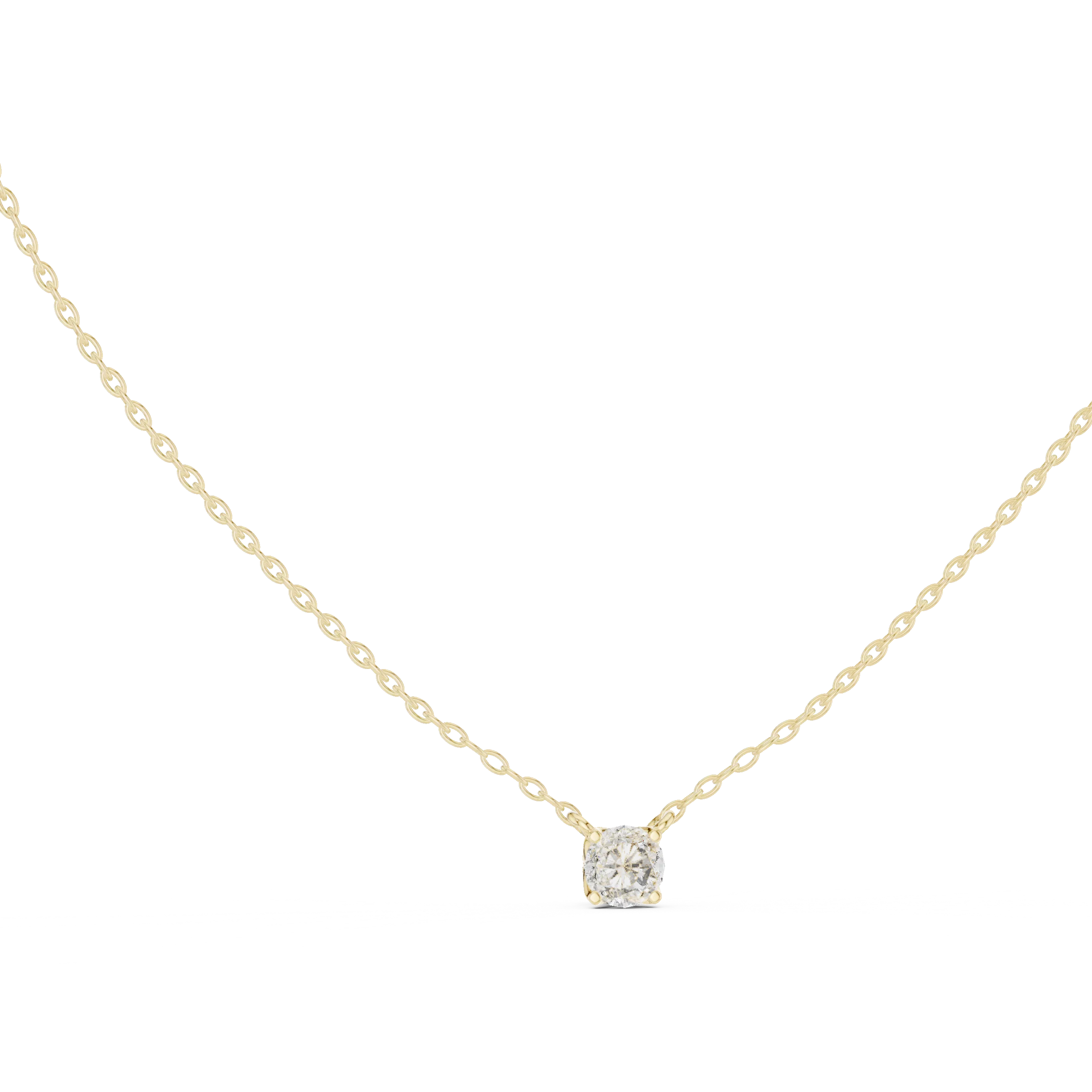 Signature Round Solitaire Diamond Pendant