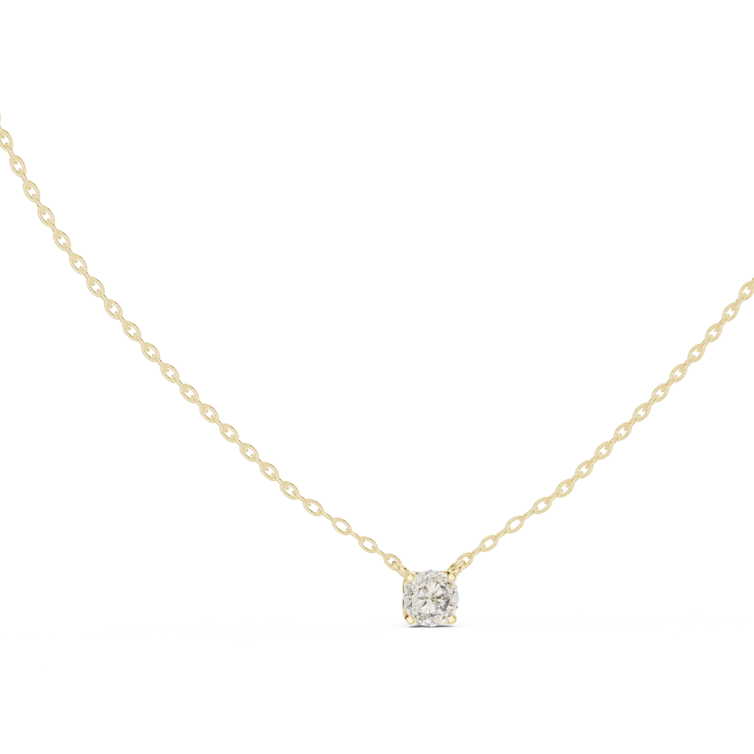 Signature Round Solitaire Diamond Pendant