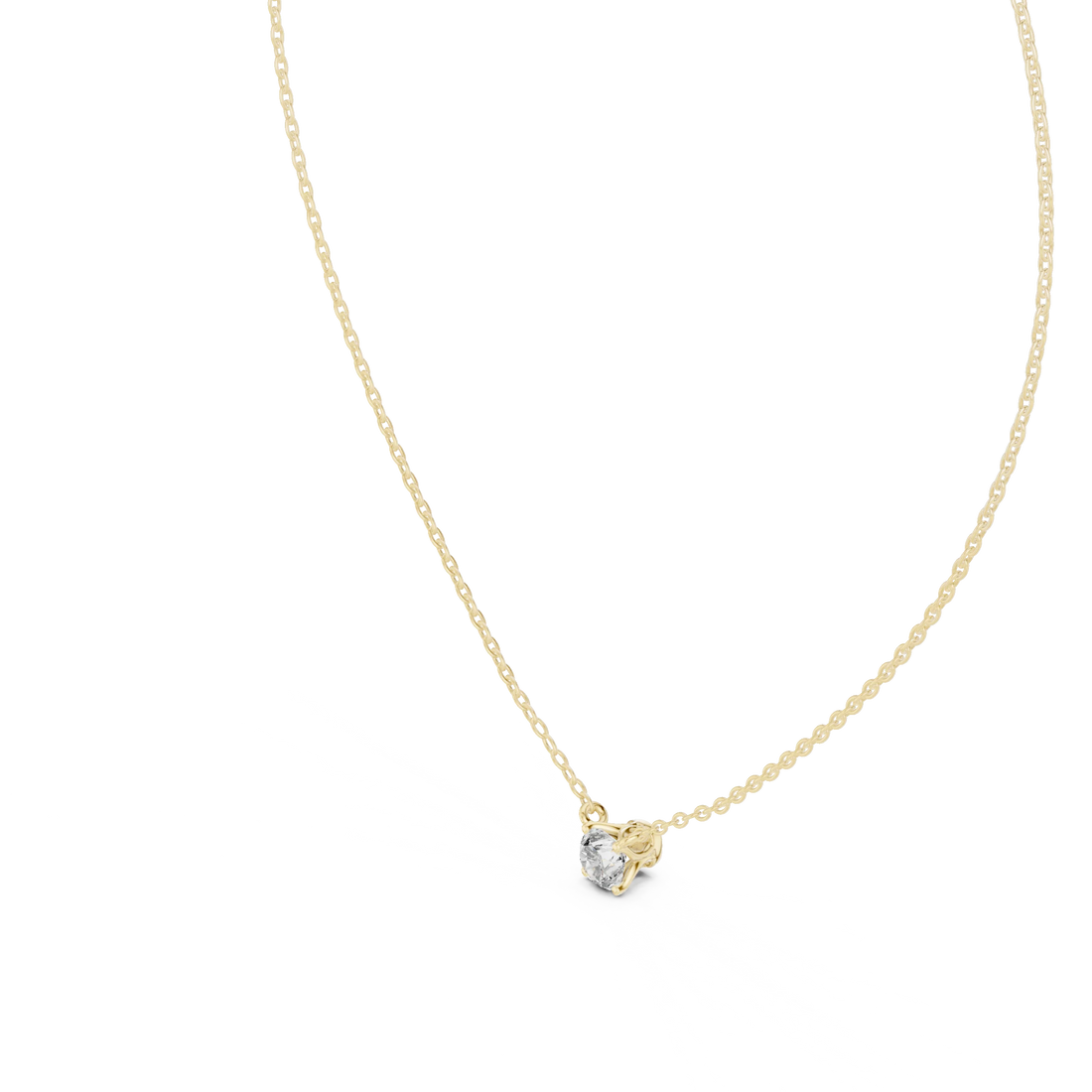 Signature Round Solitaire Diamond Pendant