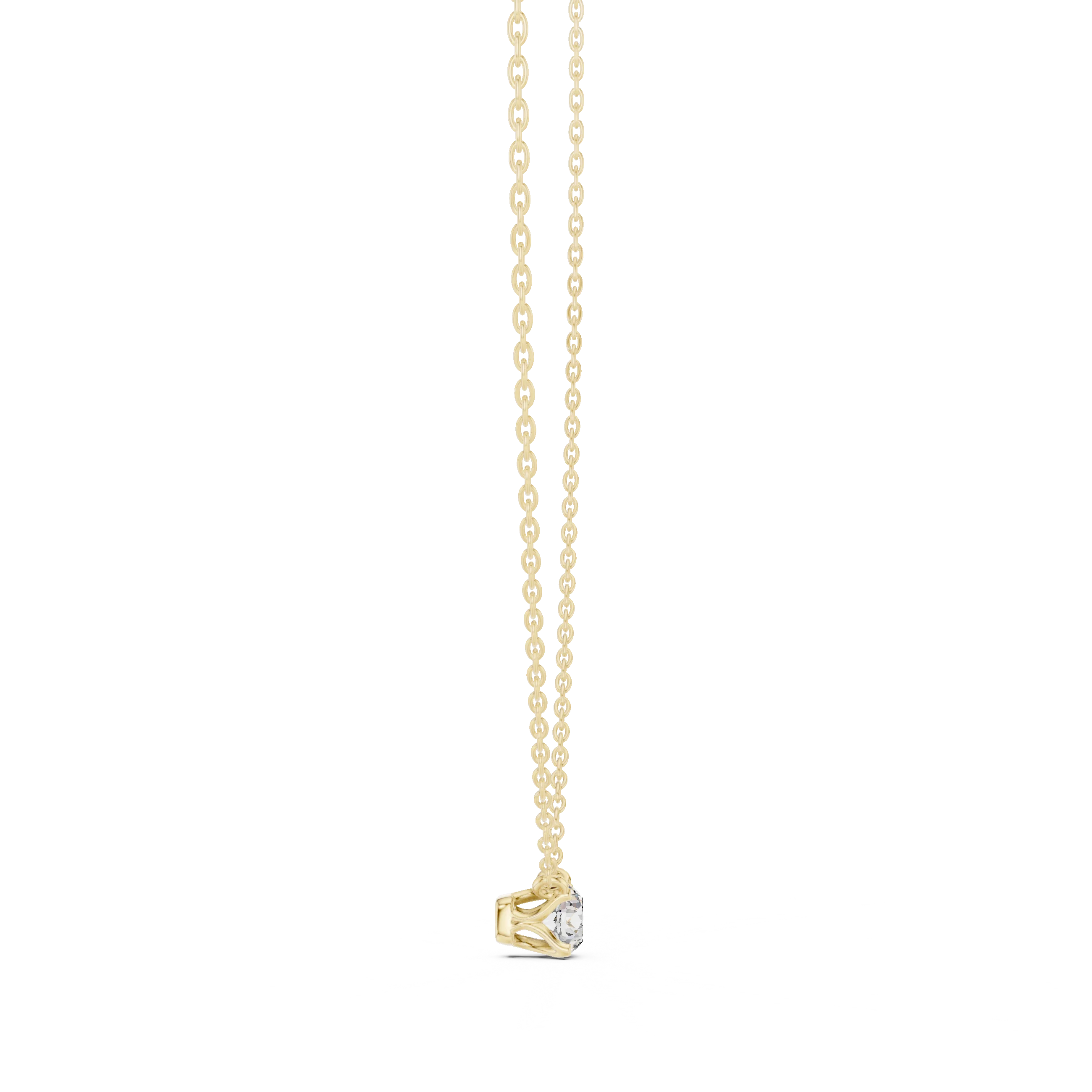 Signature Round Solitaire Diamond Pendant