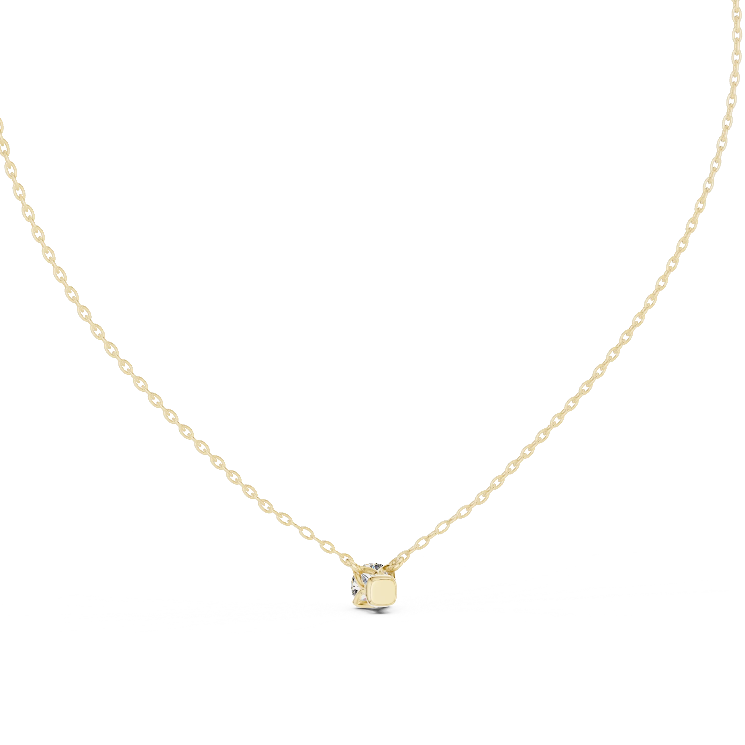Signature Round Solitaire Diamond Pendant